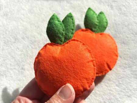 Felt Play Oranges – Handmade Soft Toy Fruit for Imaginative Play
