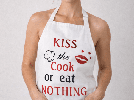 Embroidered Valentine's Day Apron