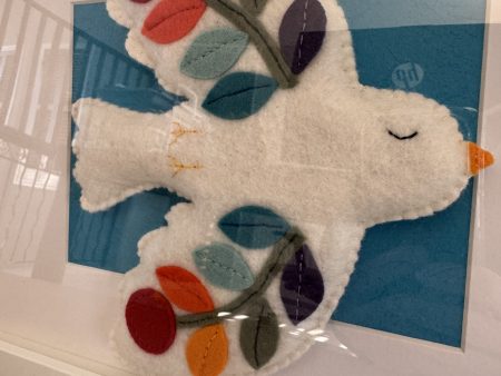 Handmade Felt Colourful Bird -23 x32 cm