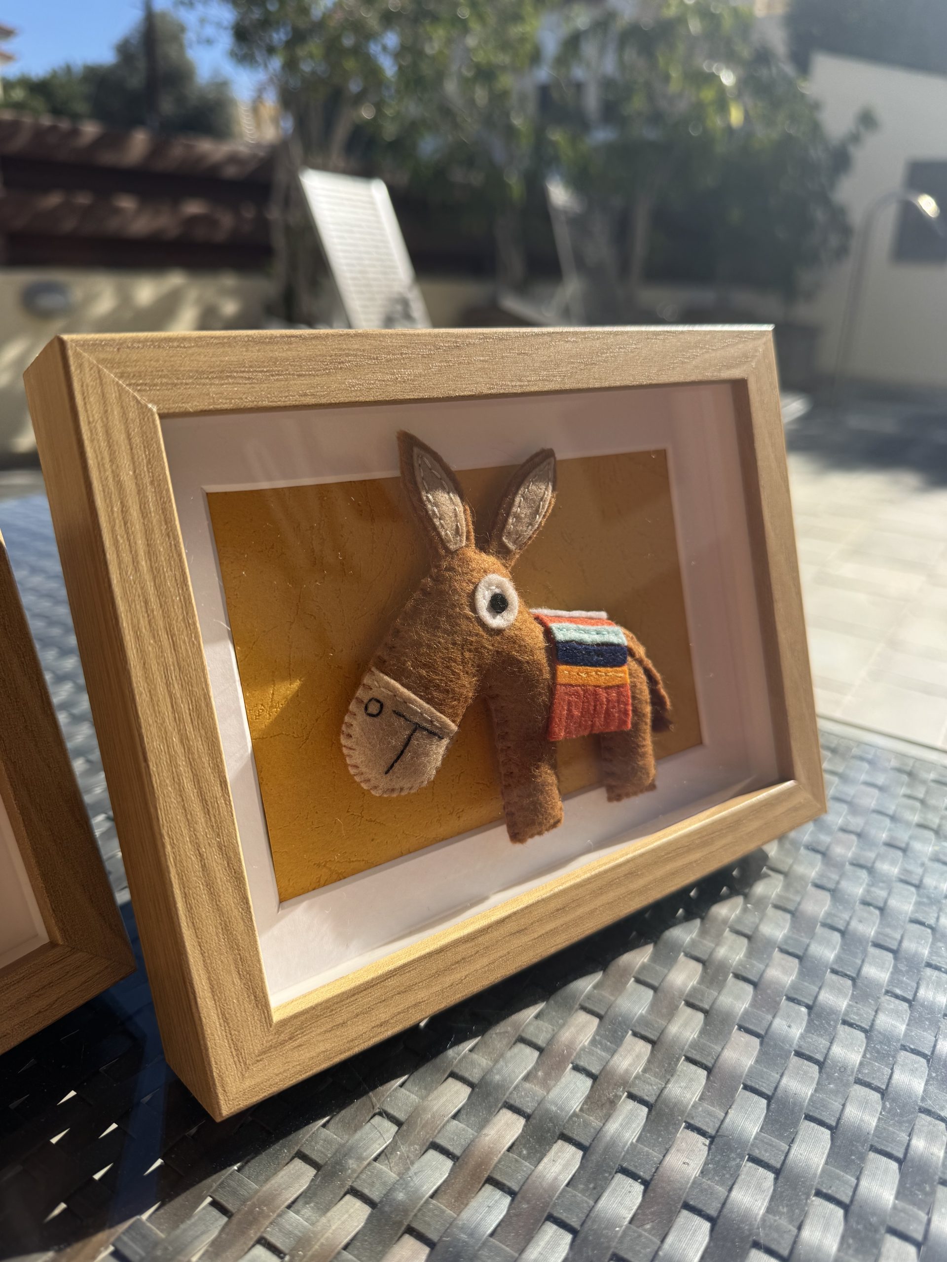 Framed Felt Cyprus Donkey - 4 variations - Image 13