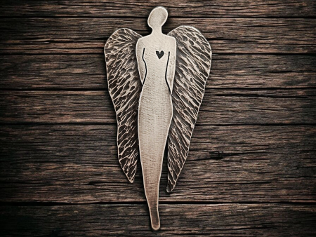 Guardian angel brooch