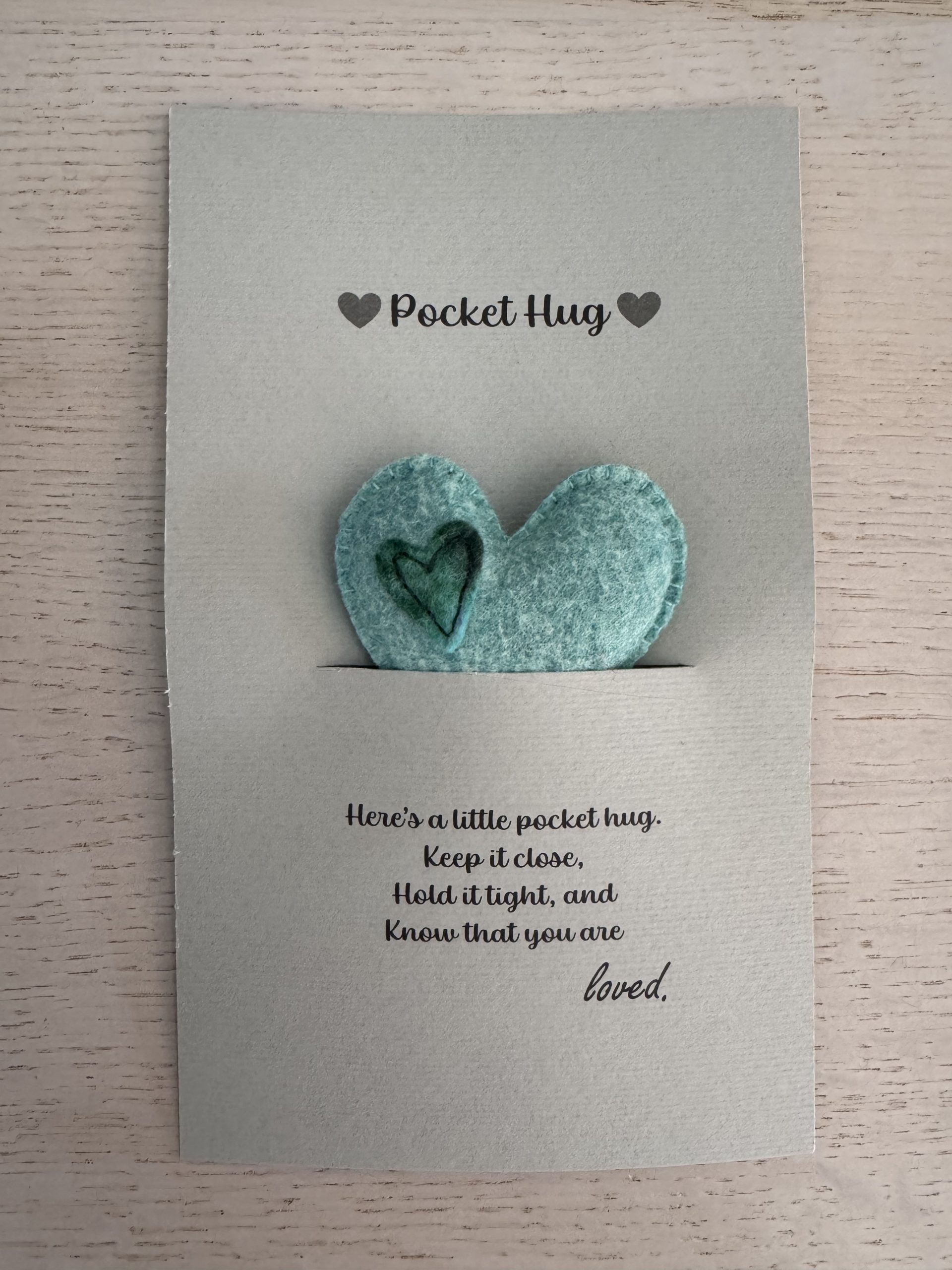Handmade Felt Pocket Hug - Image 4