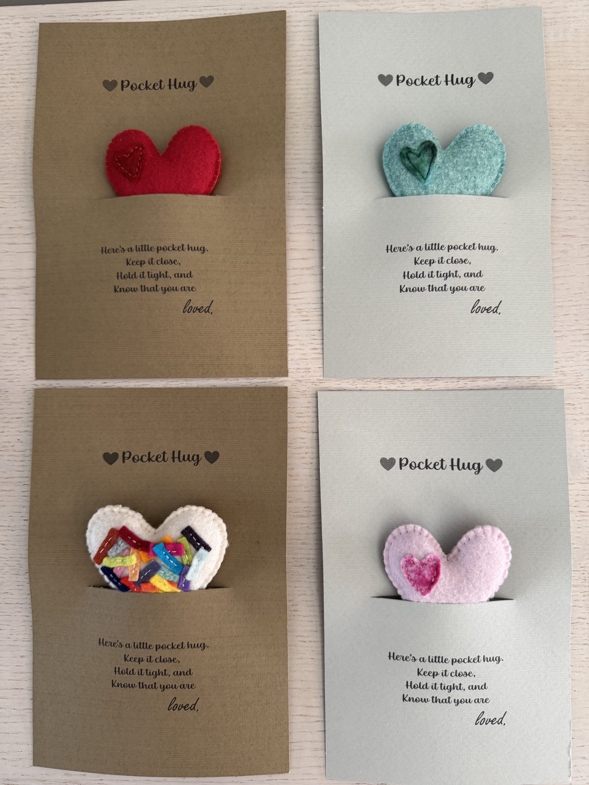 Handmade Felt Pocket Hug - Image 2