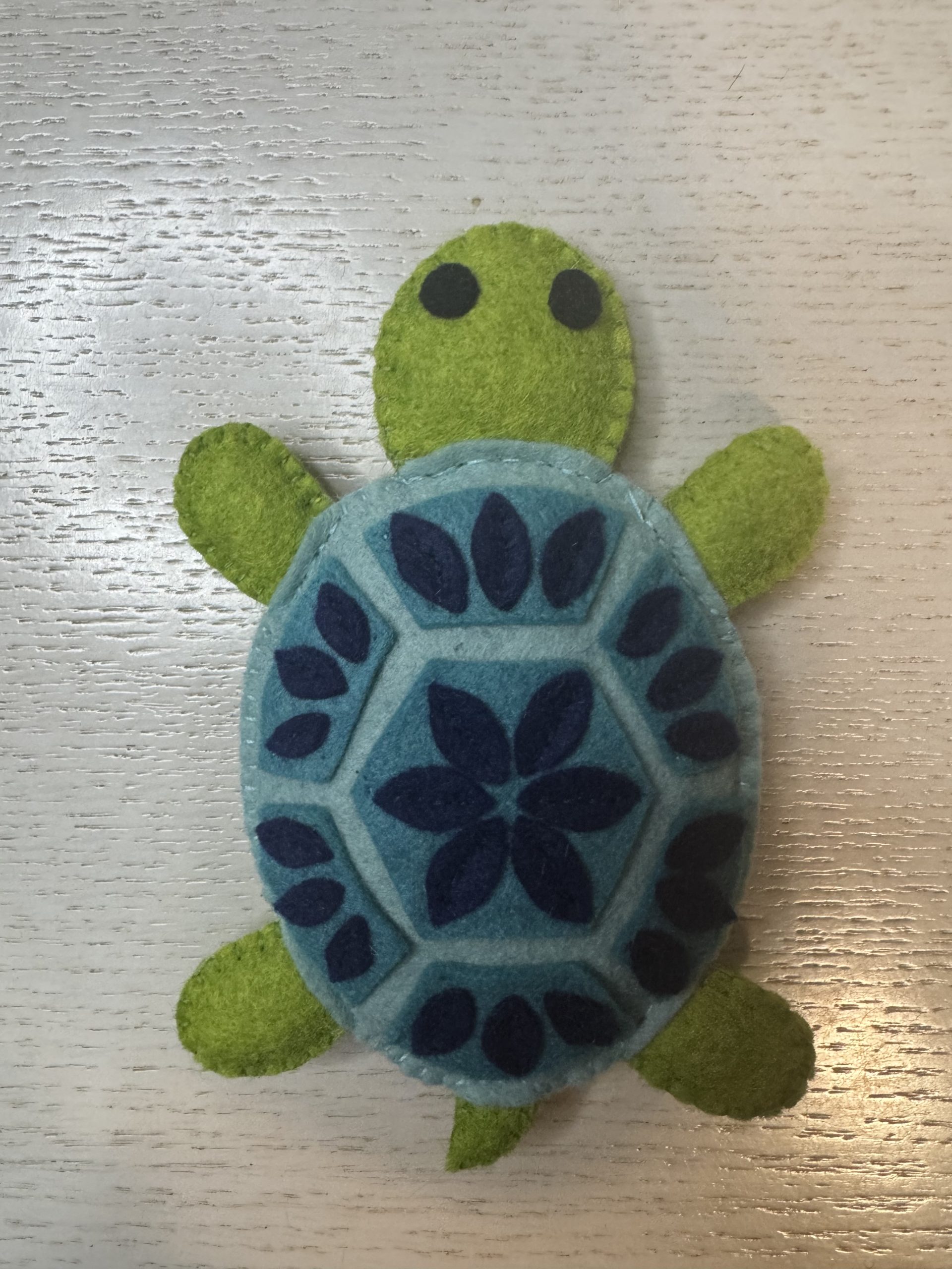 Cute Felt Sea Turtle Magnet - 3 colours - Image 7