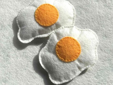 Soft Felt Eggs | Handmade Pretend Play Food Toy