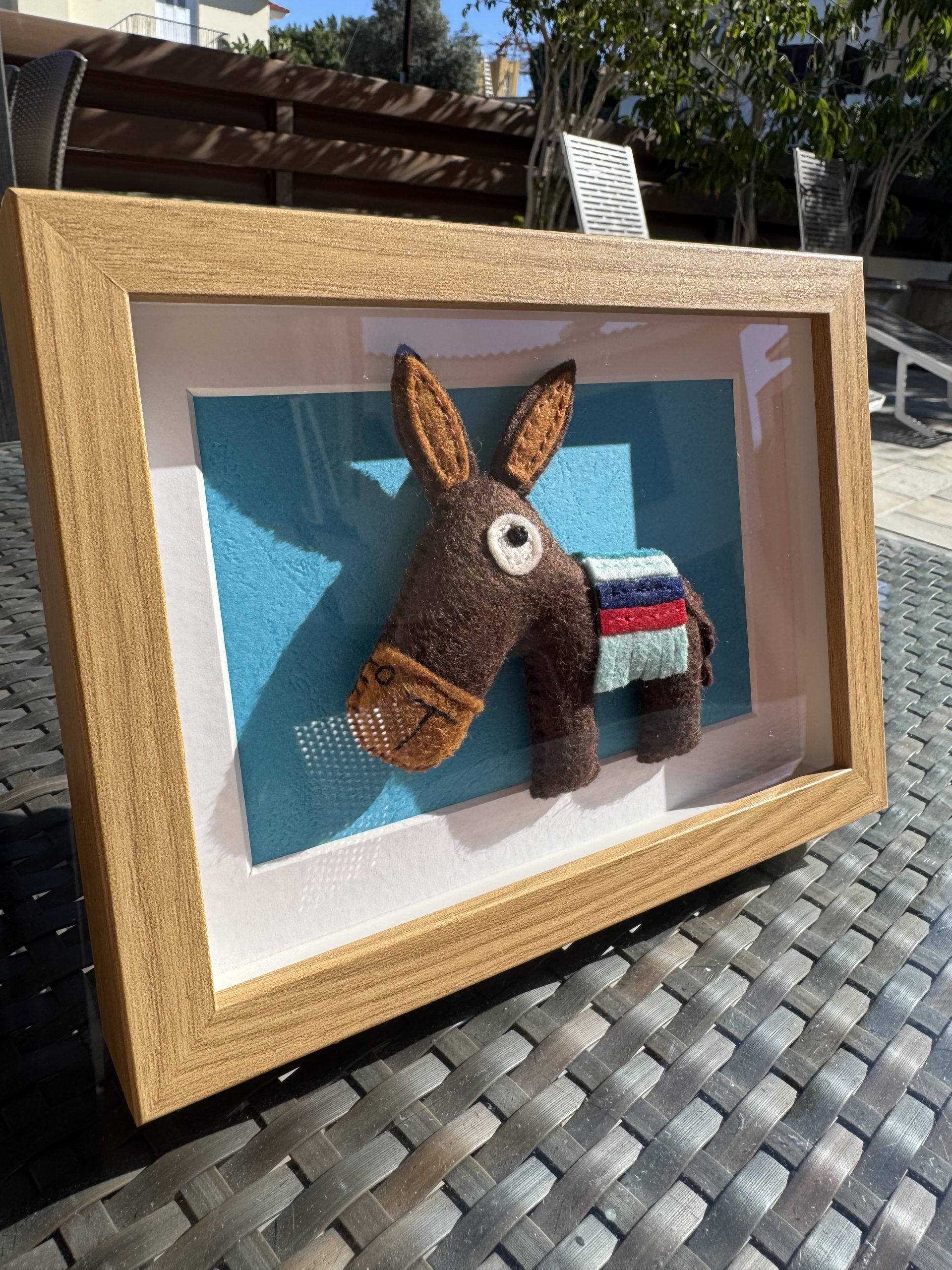 Framed Felt Cyprus Donkey - 4 variations - Image 11