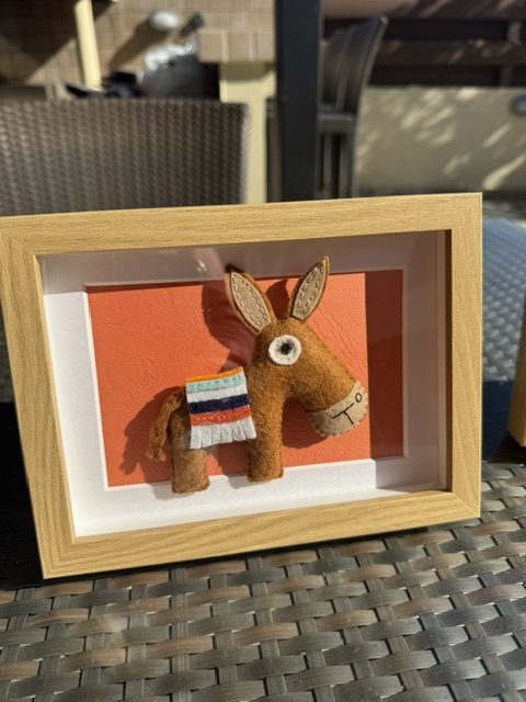 Framed Felt Cyprus Donkey - 4 variations - Image 12