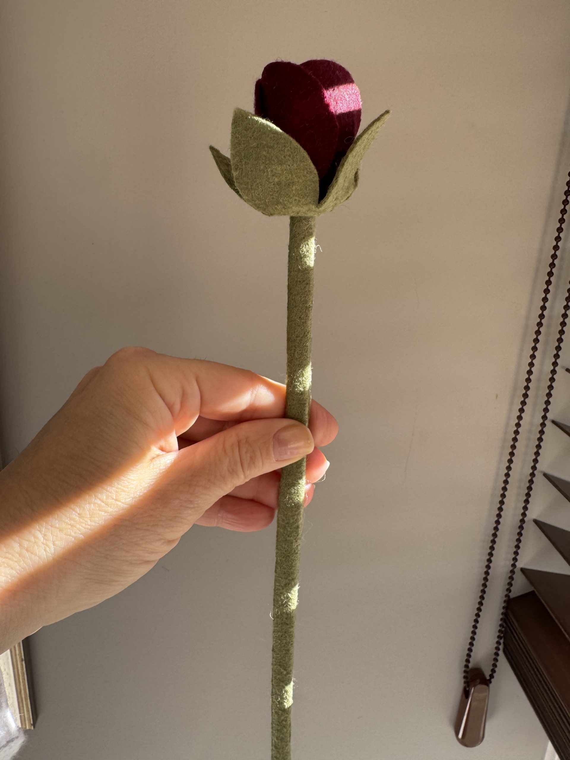 Handmade Felt Rose Bud - 4 colours - Image 14