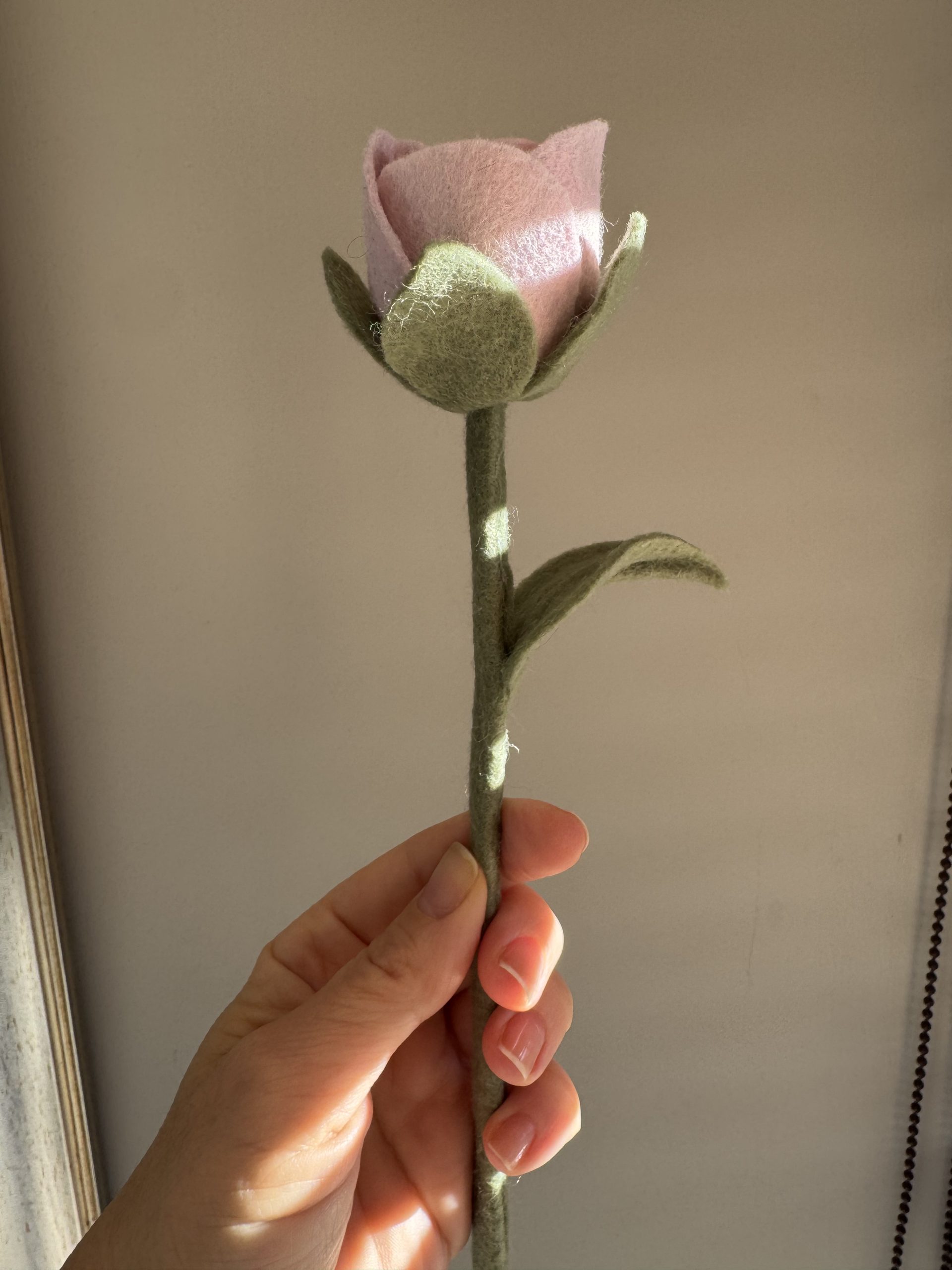 Handmade Felt Rose Bud - 4 colours - Image 16