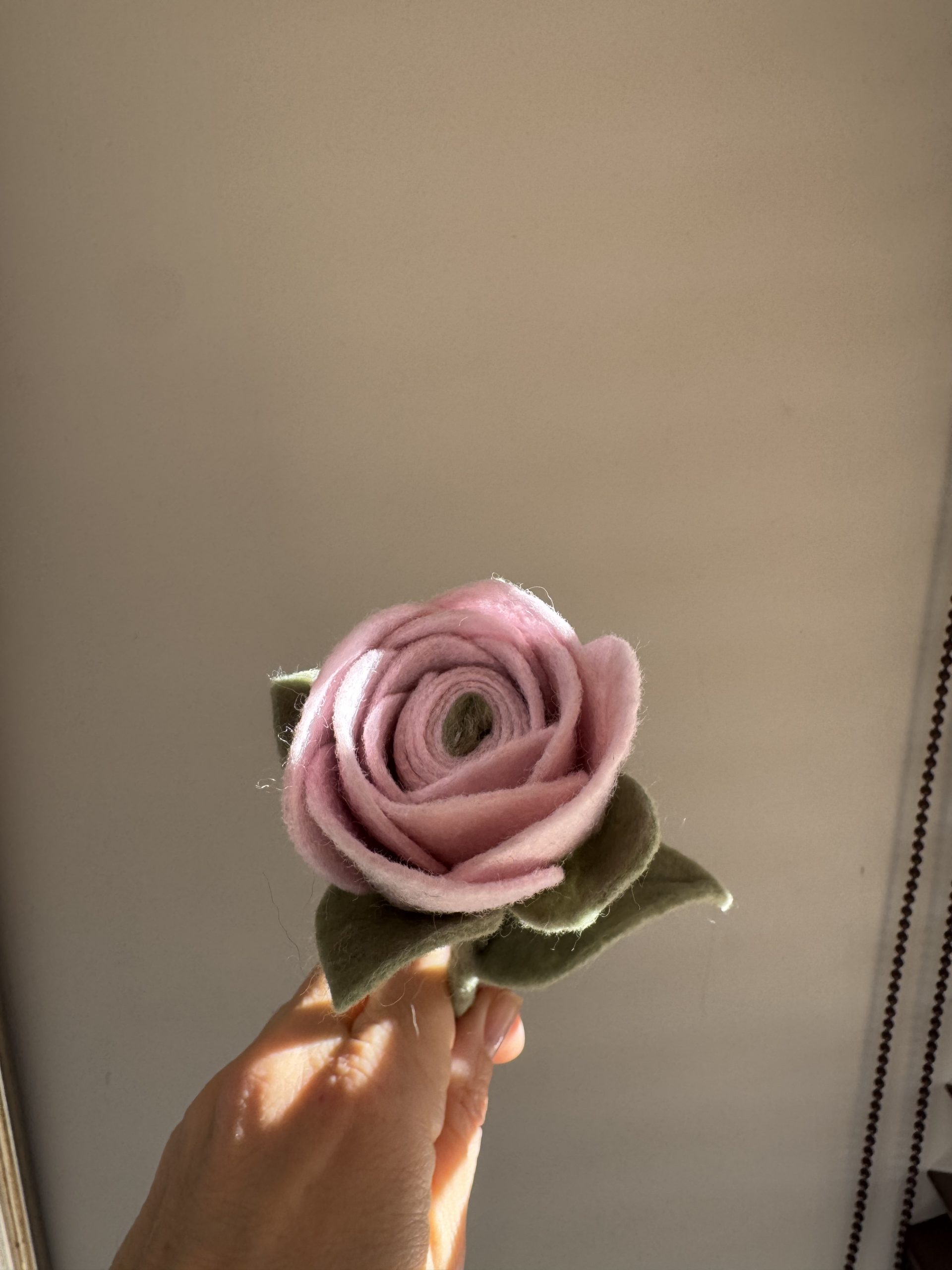 Handmade Felt Rose Bud - 4 colours - Image 15