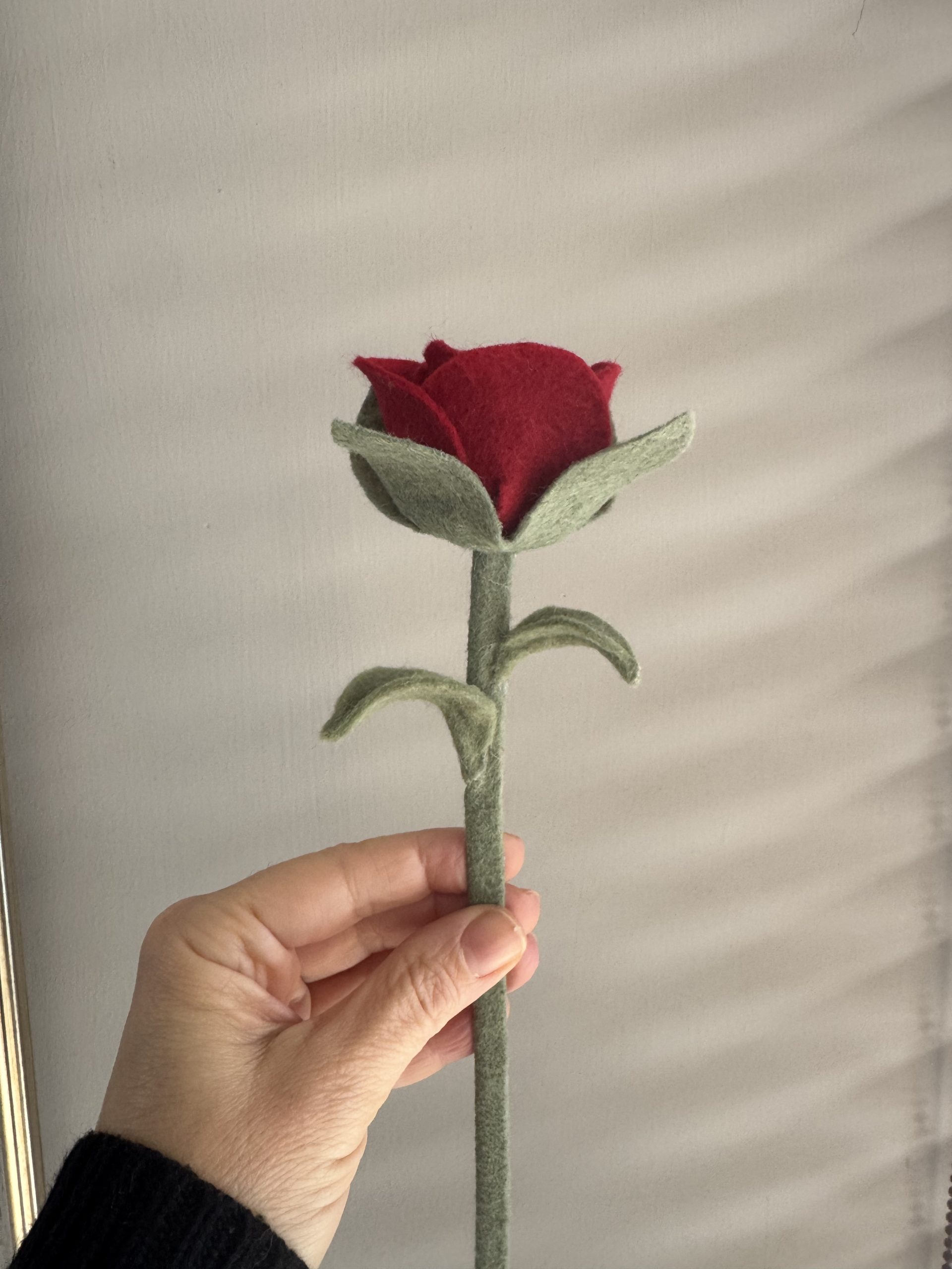 Handmade Felt Rose - 6 colours - Image 12