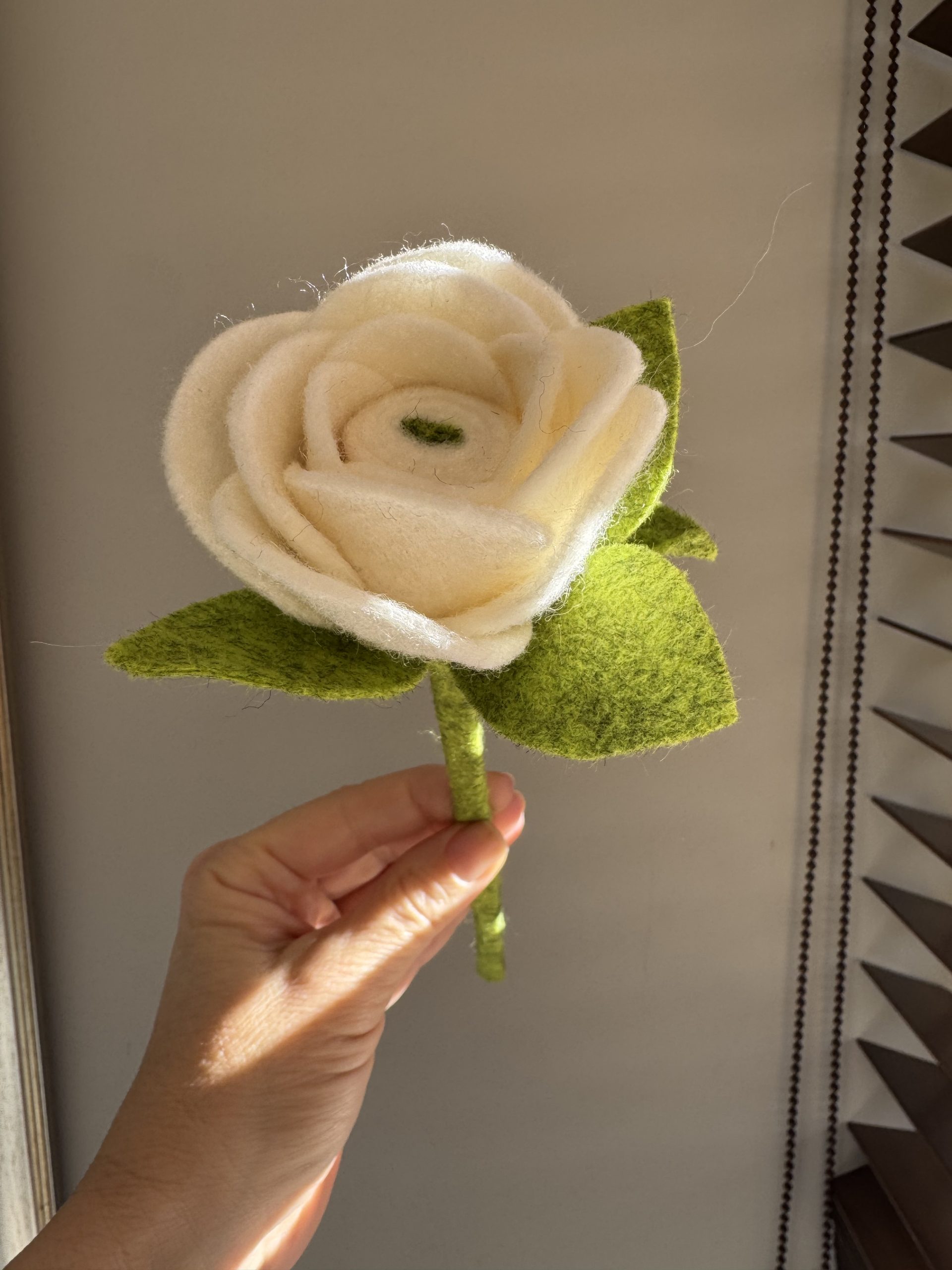 Handmade Felt Rose - 6 colours - Image 13