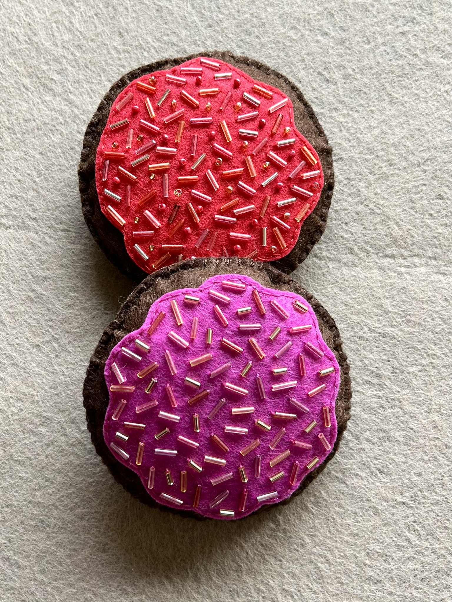 Felt Cookie Toys for Pretend Play | Handmade Felt Food | Play Kitchen Toy for Kids 4+