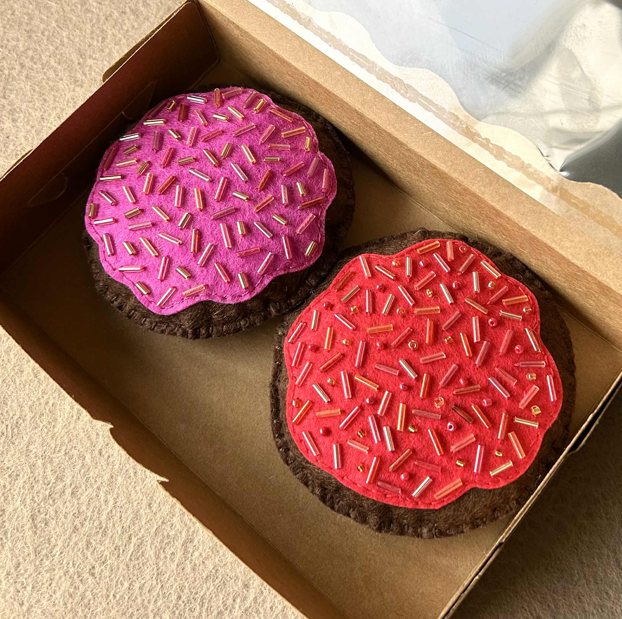 Felt Cookie Toys for Pretend Play | Handmade Felt Food | Play Kitchen Toy for Kids 4+