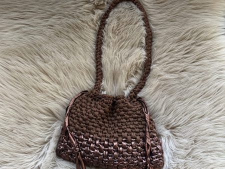 Crochet drawstring pouch