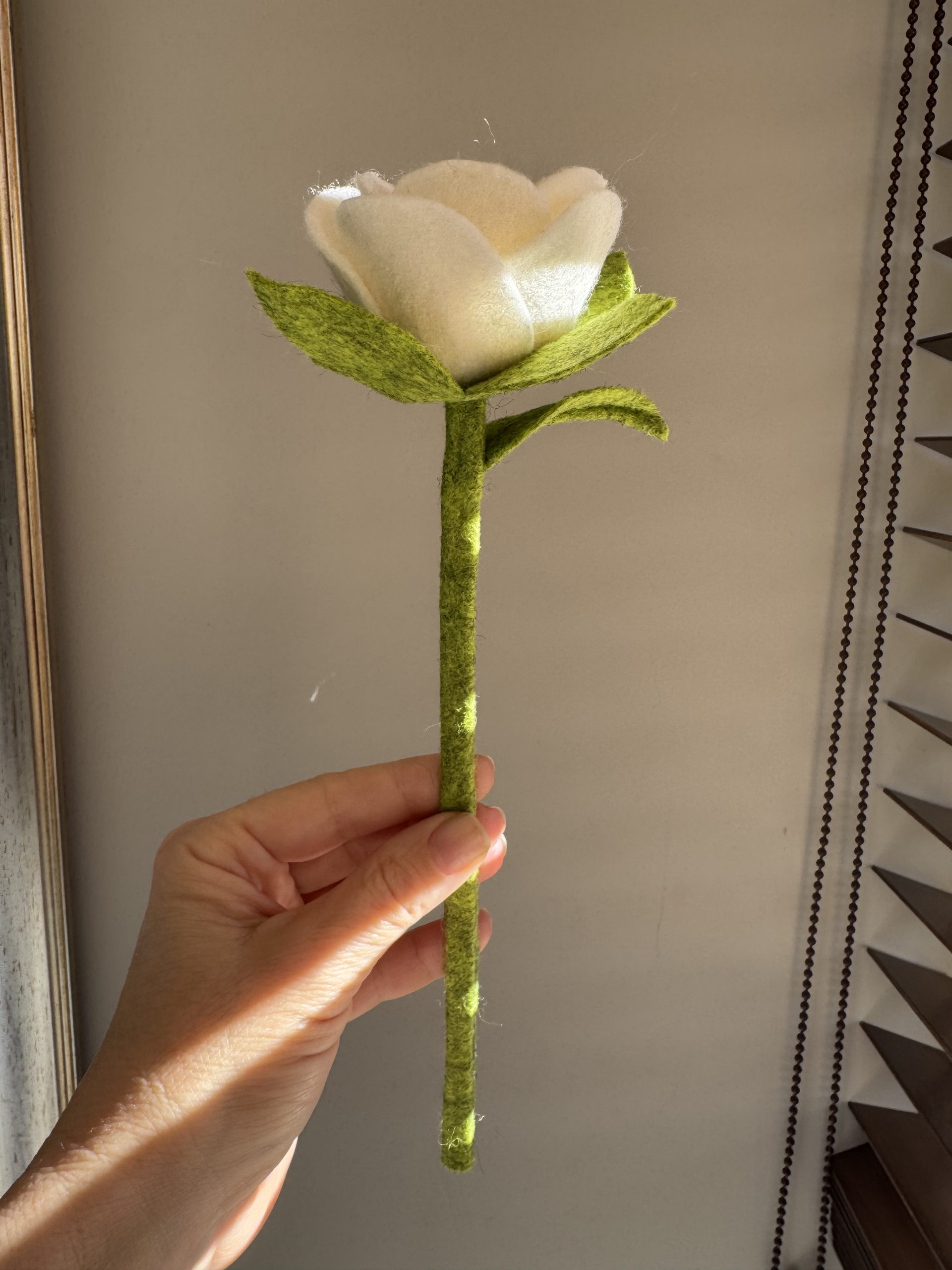 Handmade Felt Rose - 6 colours - Image 14