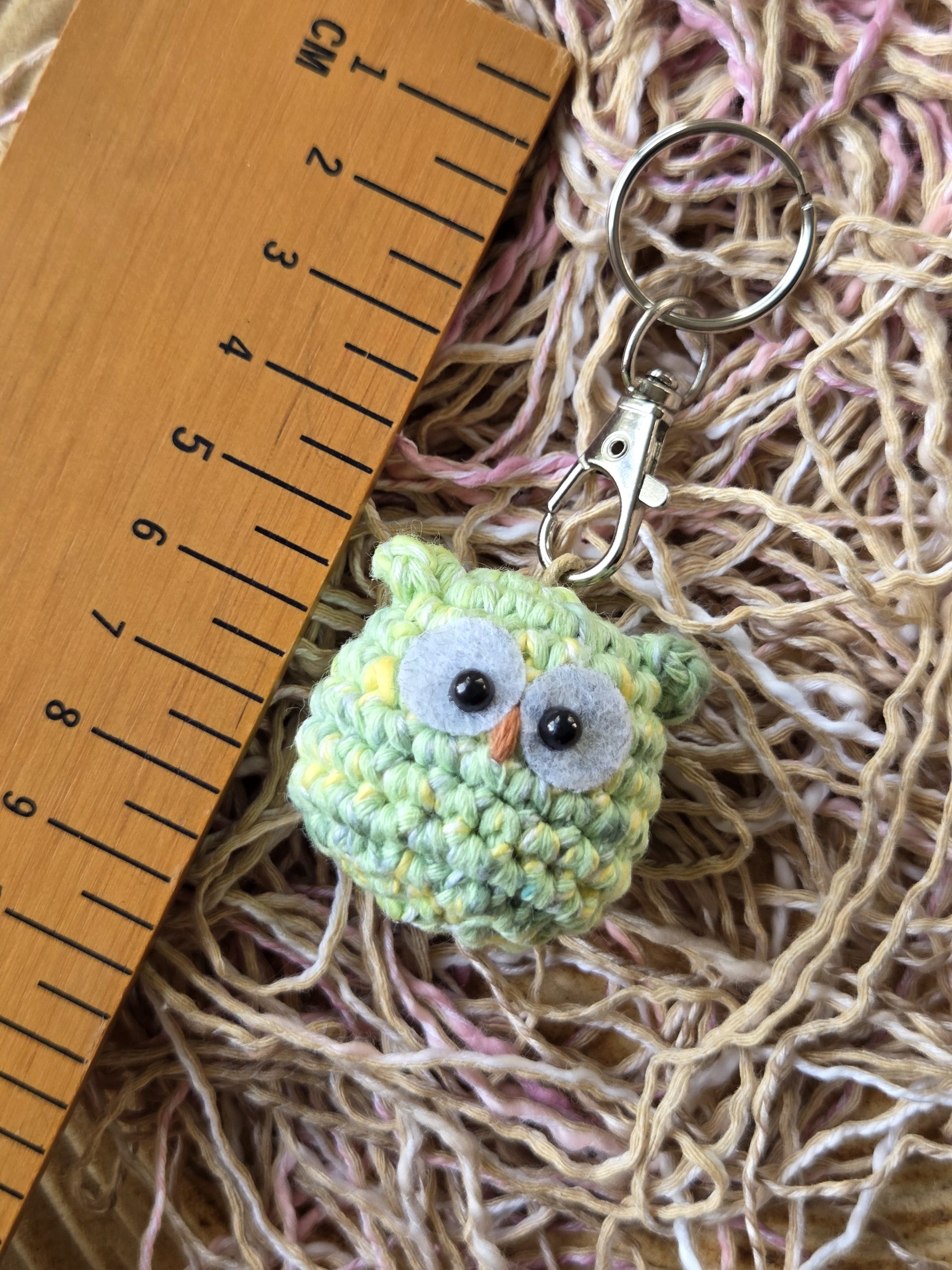 Handmade Crochet Owl Keychain / Keyring! Cute Amigurumi Owl Bag Charm! - Image 5