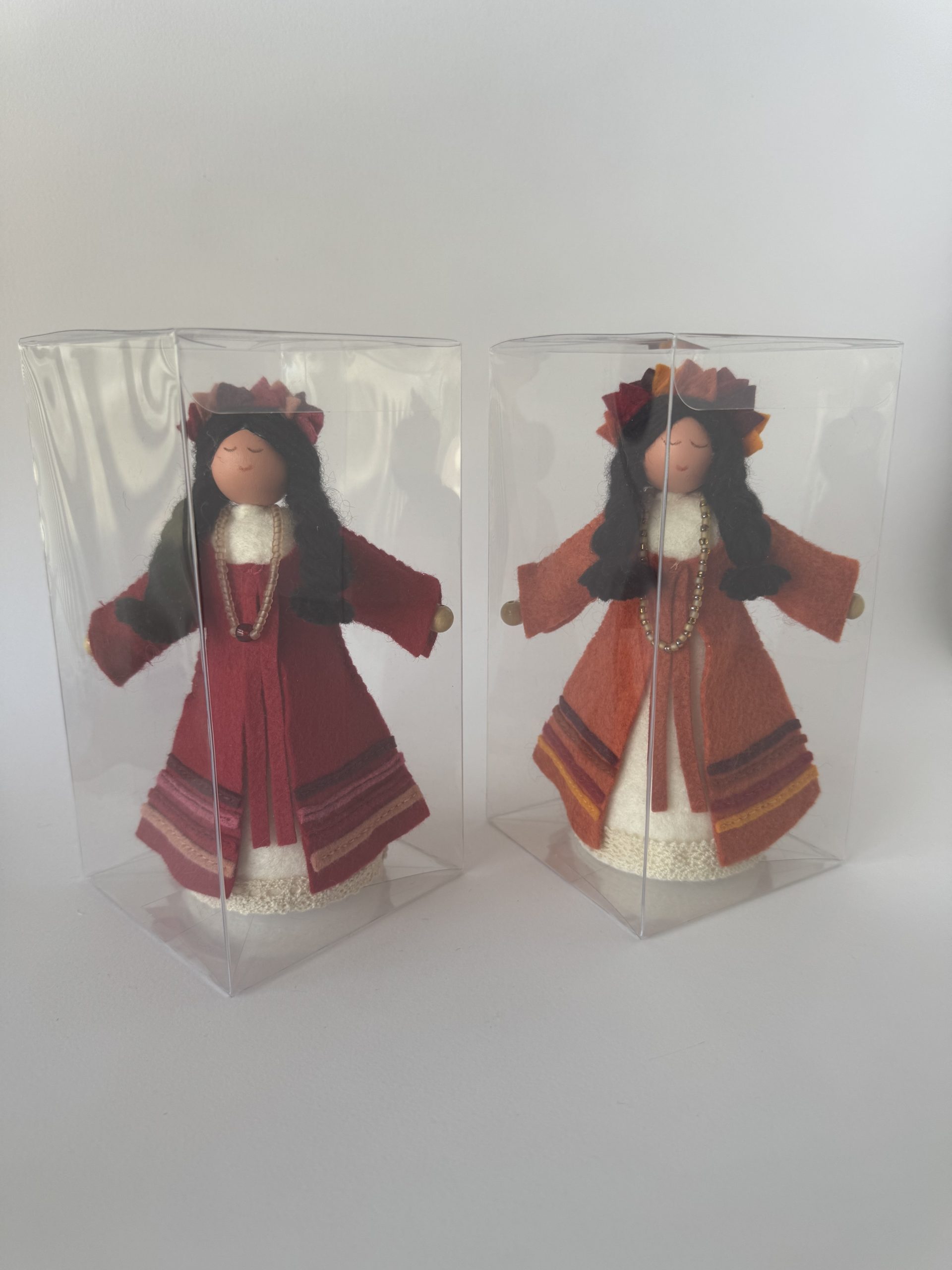 'Daughters of Cyprus' handmade felt heritage doll - Image 2