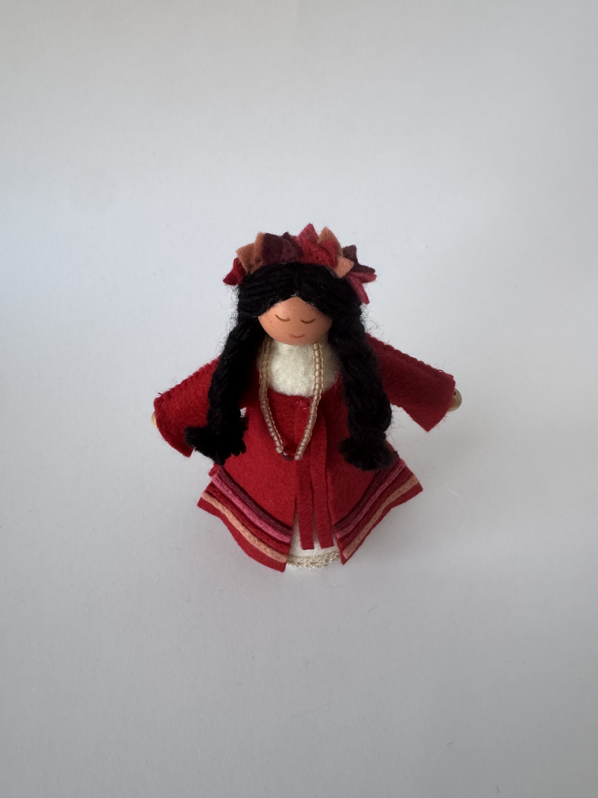 'Daughters of Cyprus' handmade felt heritage doll - Image 10