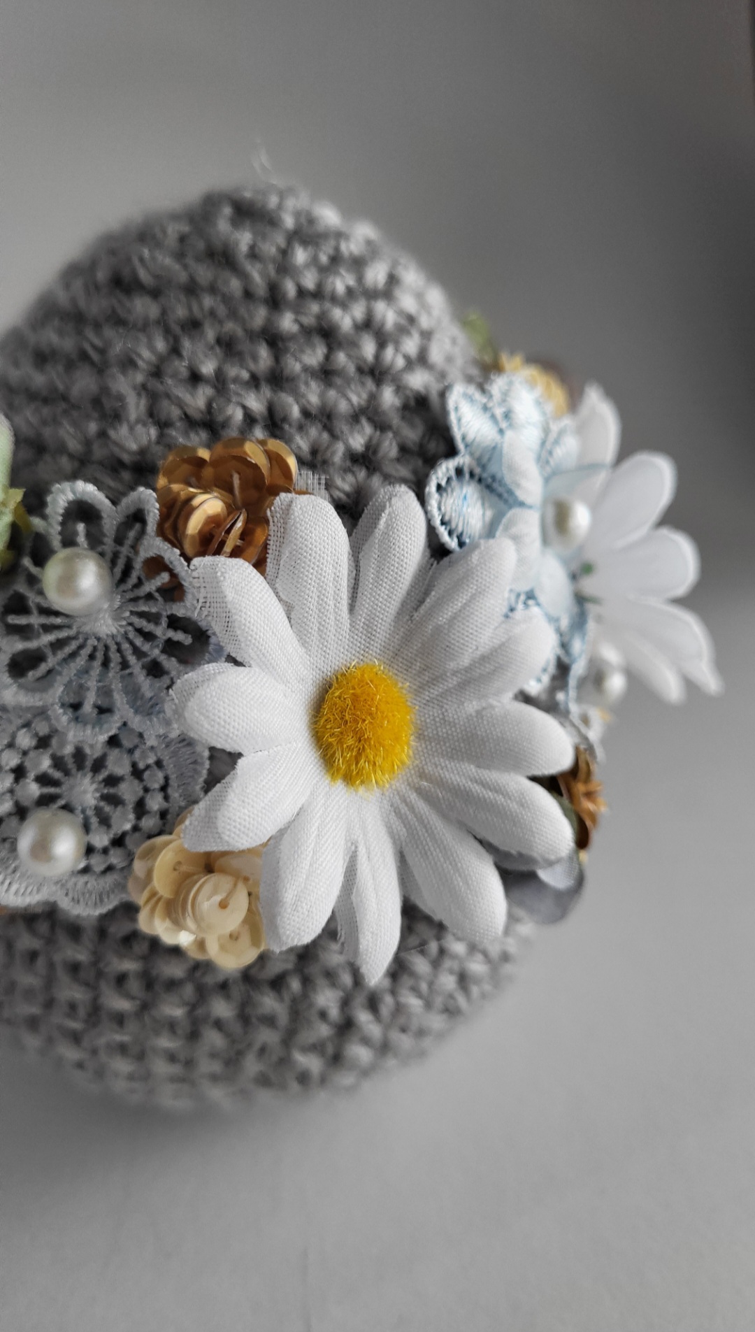 Crochet easter egg - Ethereal Bloom - ONE-OF-A-KIND - Image 2