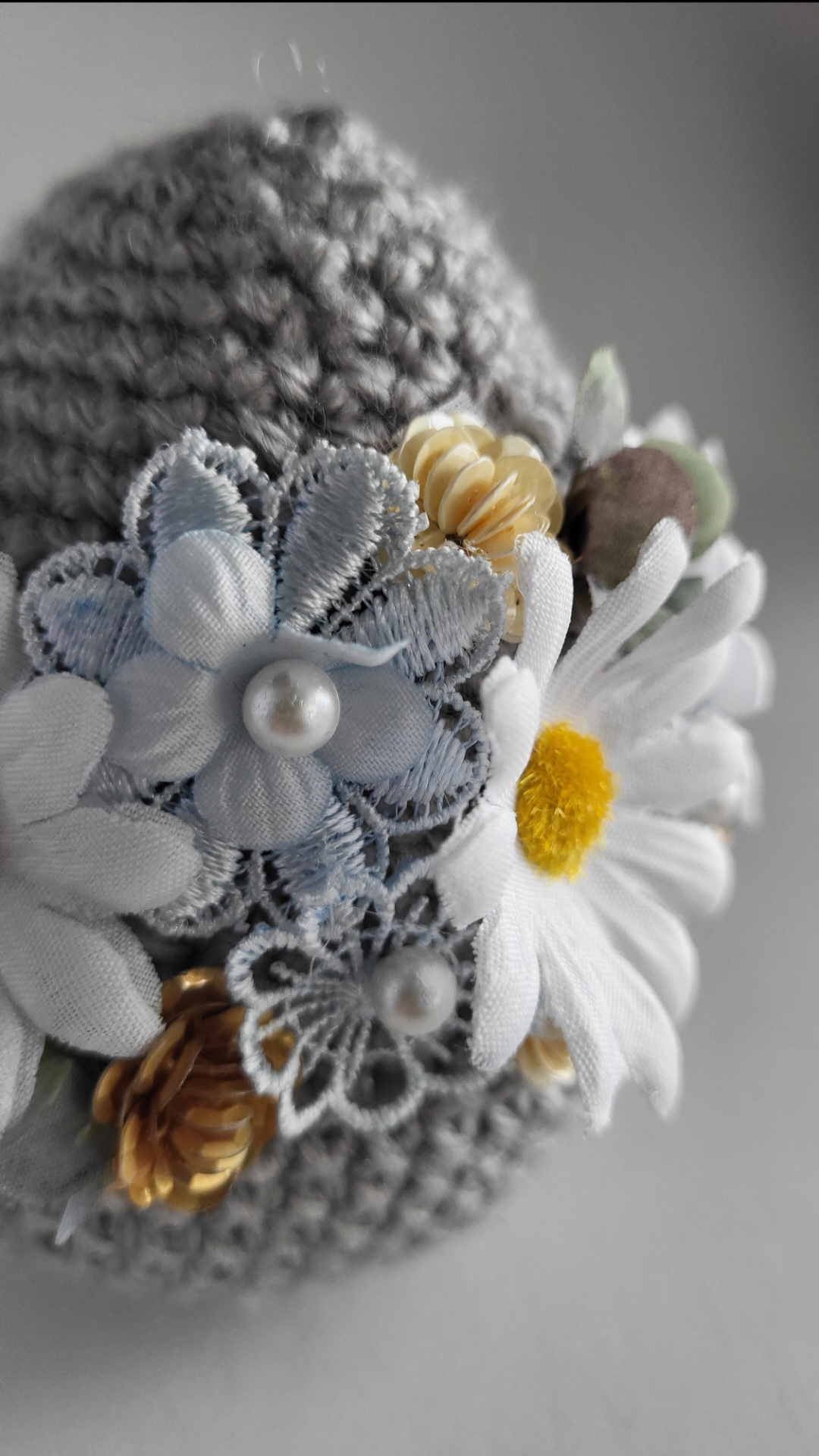 Crochet easter egg - Ethereal Bloom - ONE-OF-A-KIND - Image 3