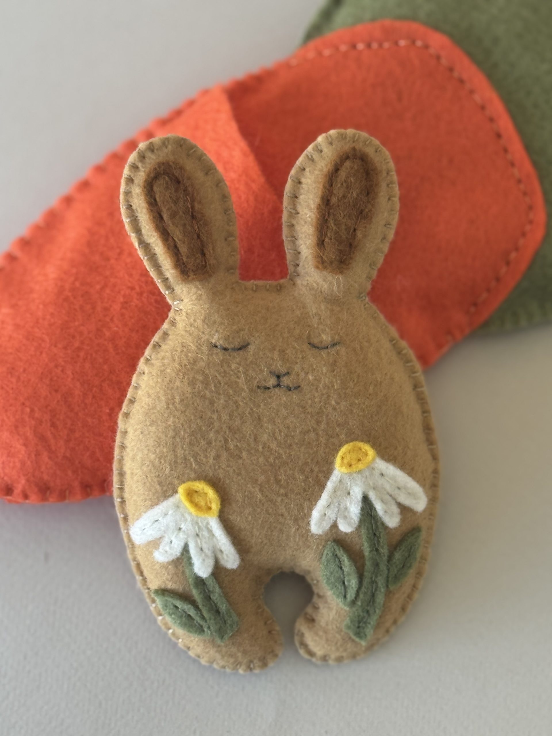 Adorable felt bunny and carrot cozy - Image 7