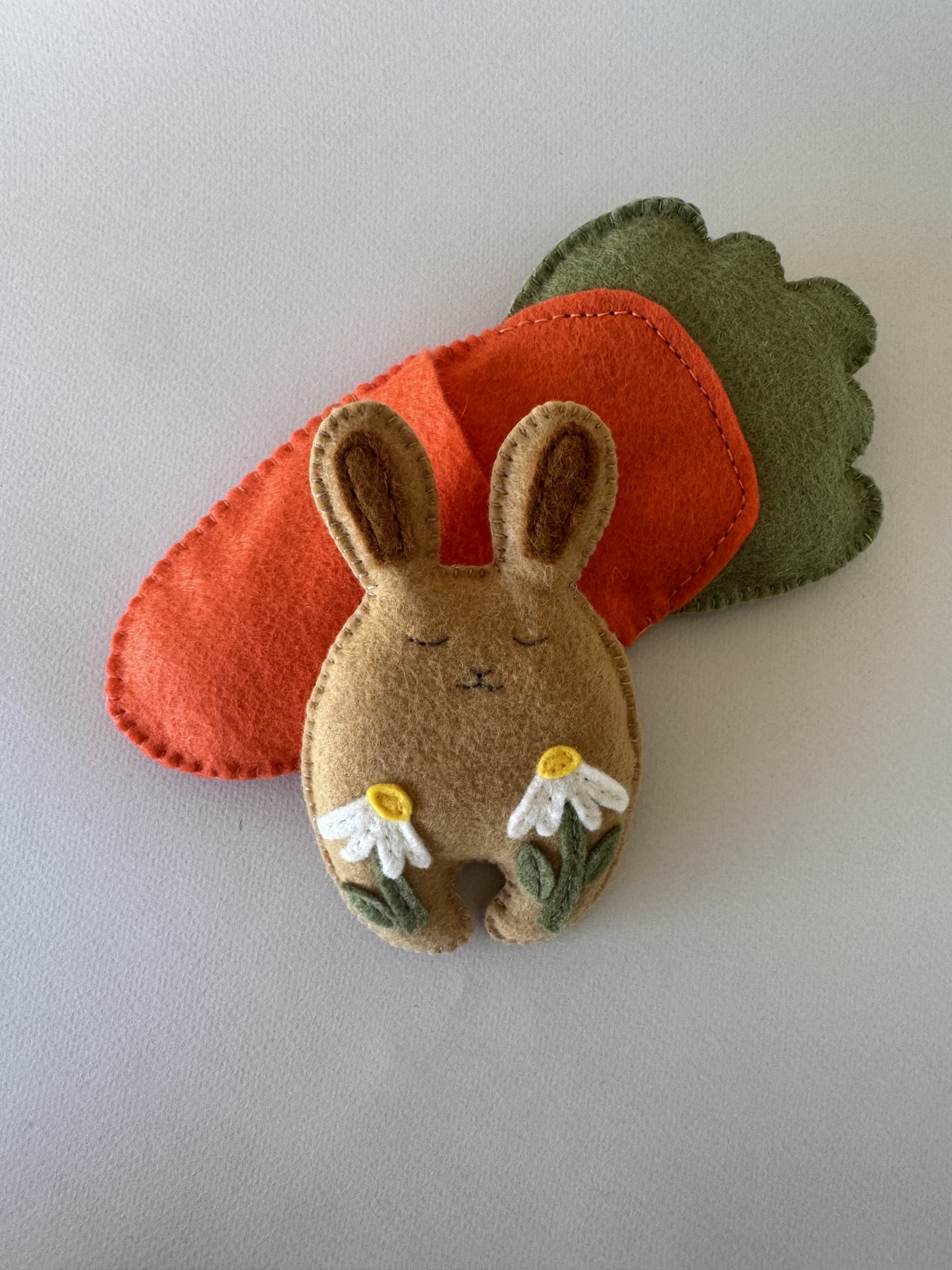 Adorable felt bunny and carrot cozy - Image 6