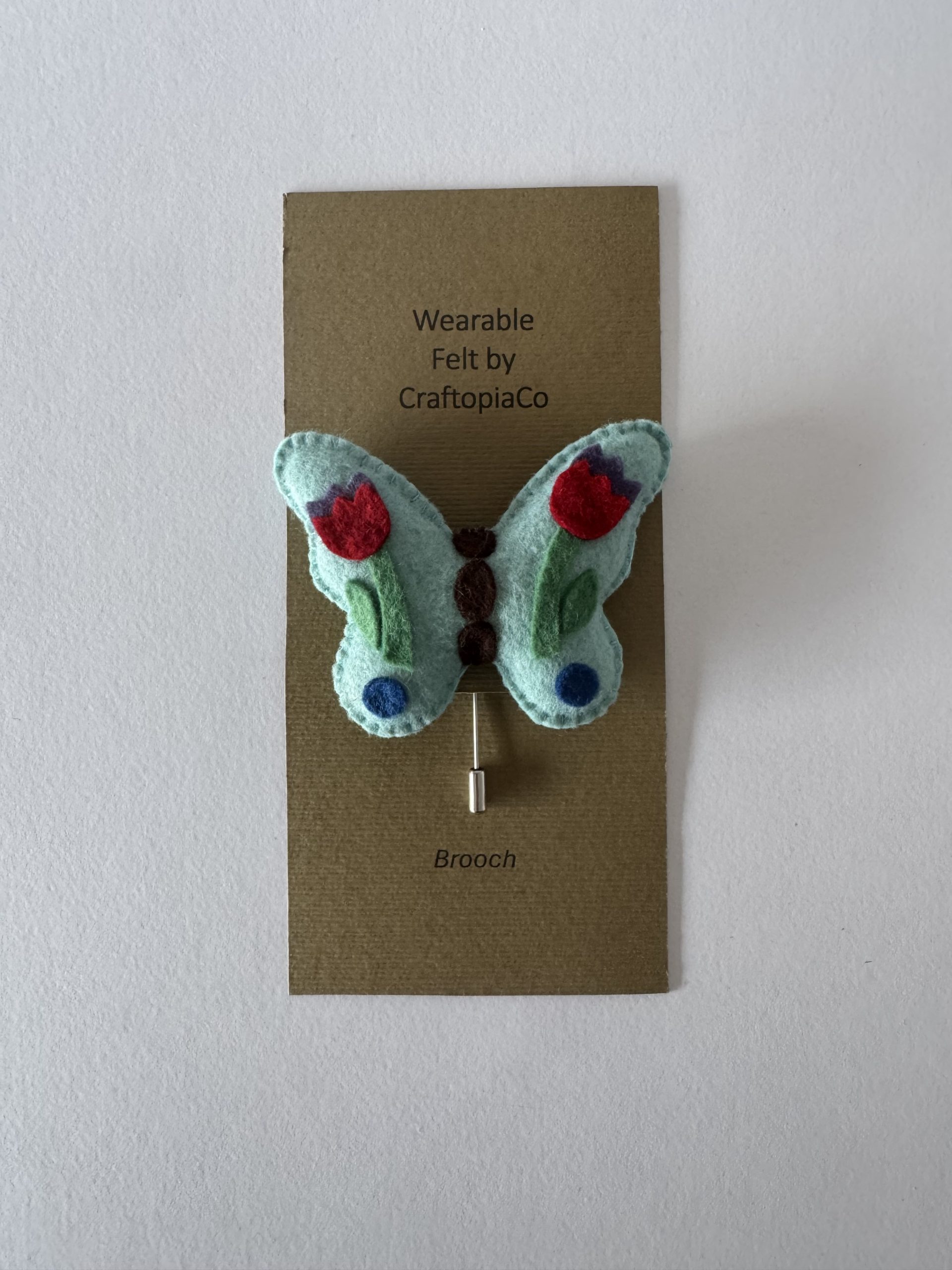 Felt Butterfly Brooch - 2 designs - Image 3