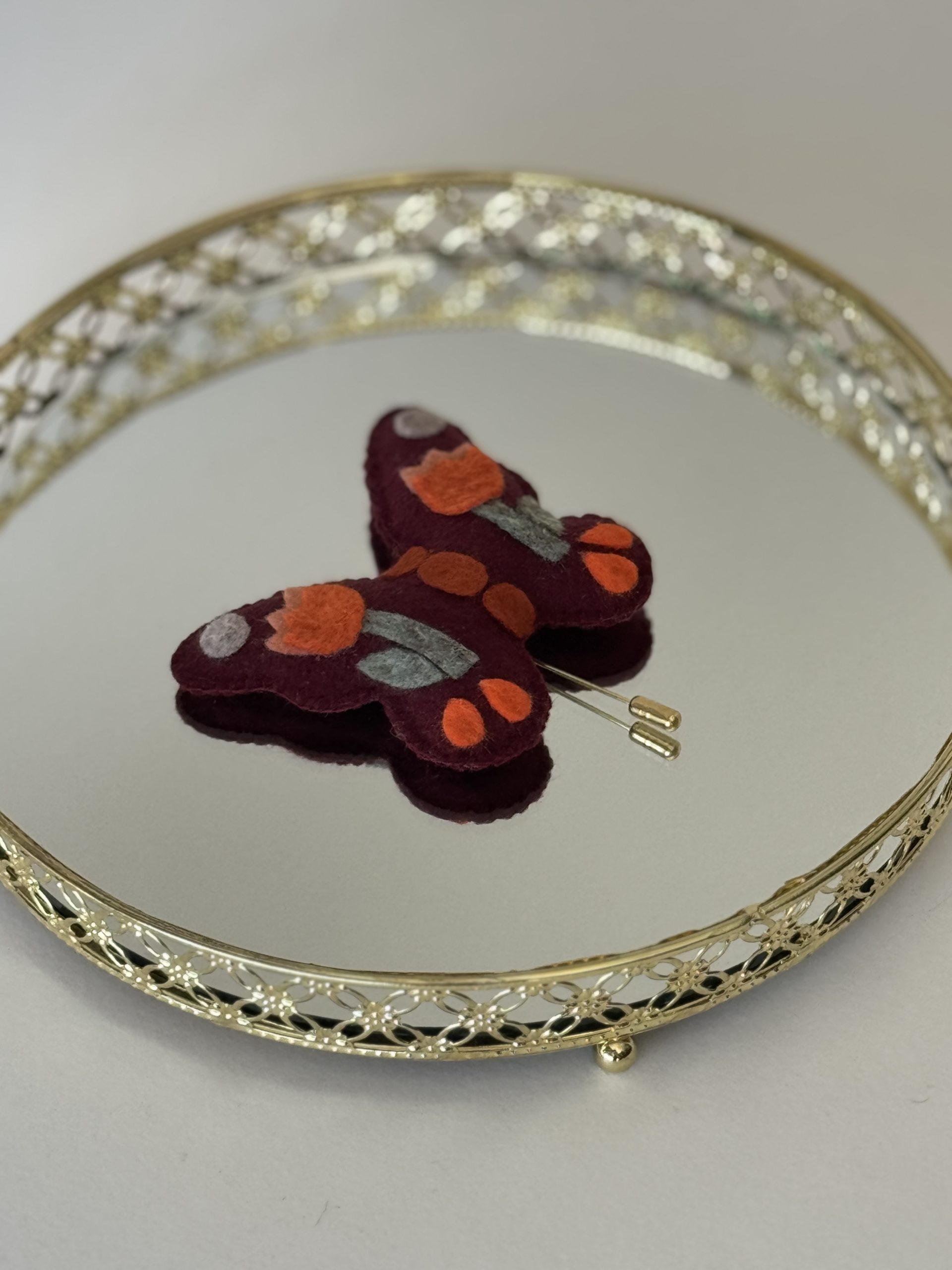 Felt Butterfly Brooch - 2 designs - Image 5