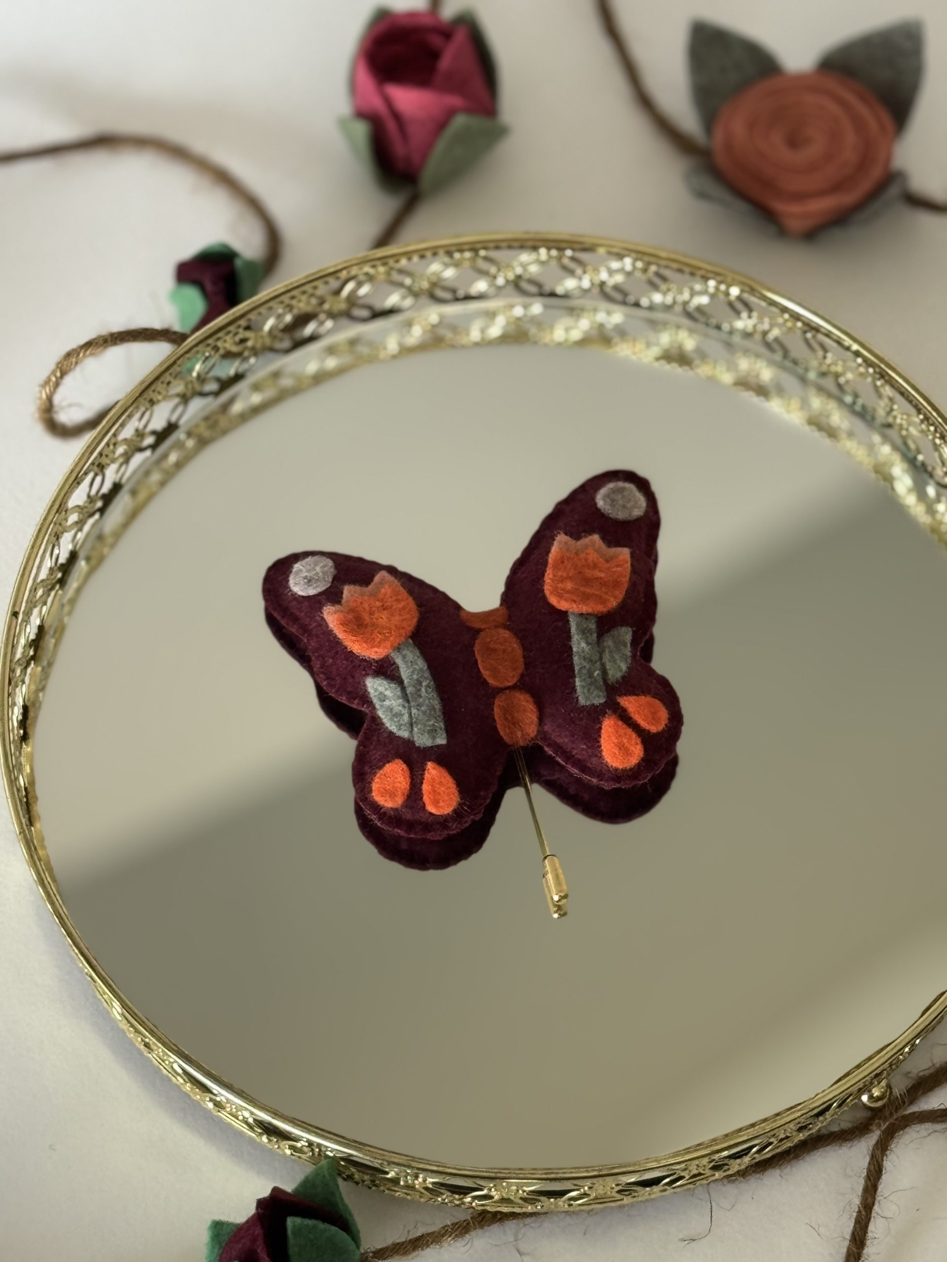 Felt Butterfly Brooch - 2 designs - Image 6
