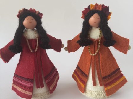 'Daughters of Cyprus' handmade felt heritage doll