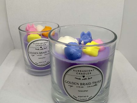 Golden Braid Twist: Tsoureki Scented Easter Candle