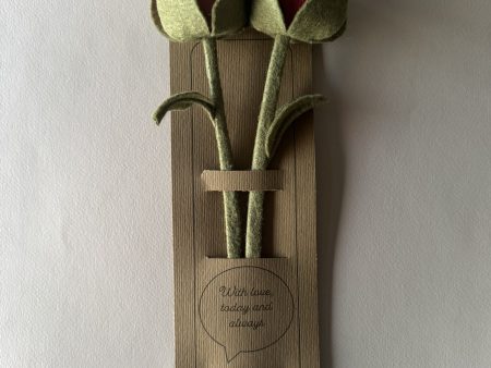 Handmade Felt Flower Card/Keepsake