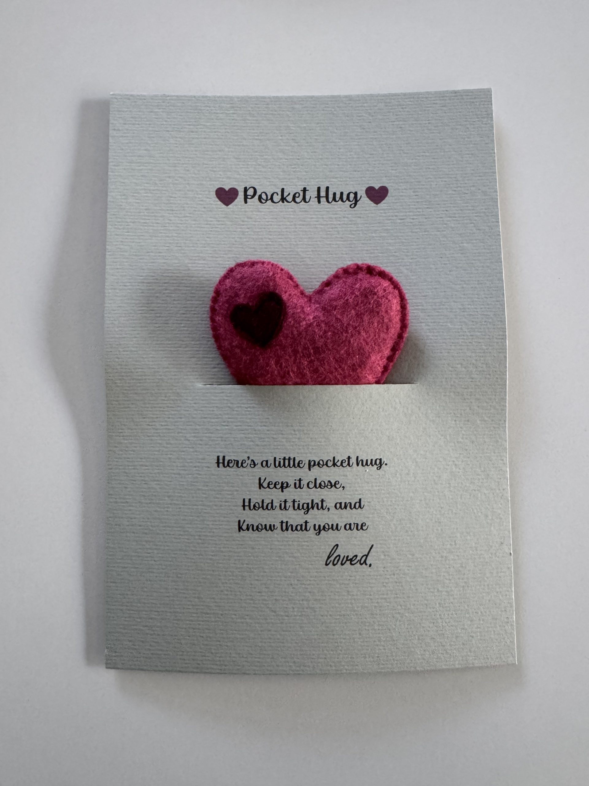 Handmade Felt Pocket Hug - 5 variations - Image 4