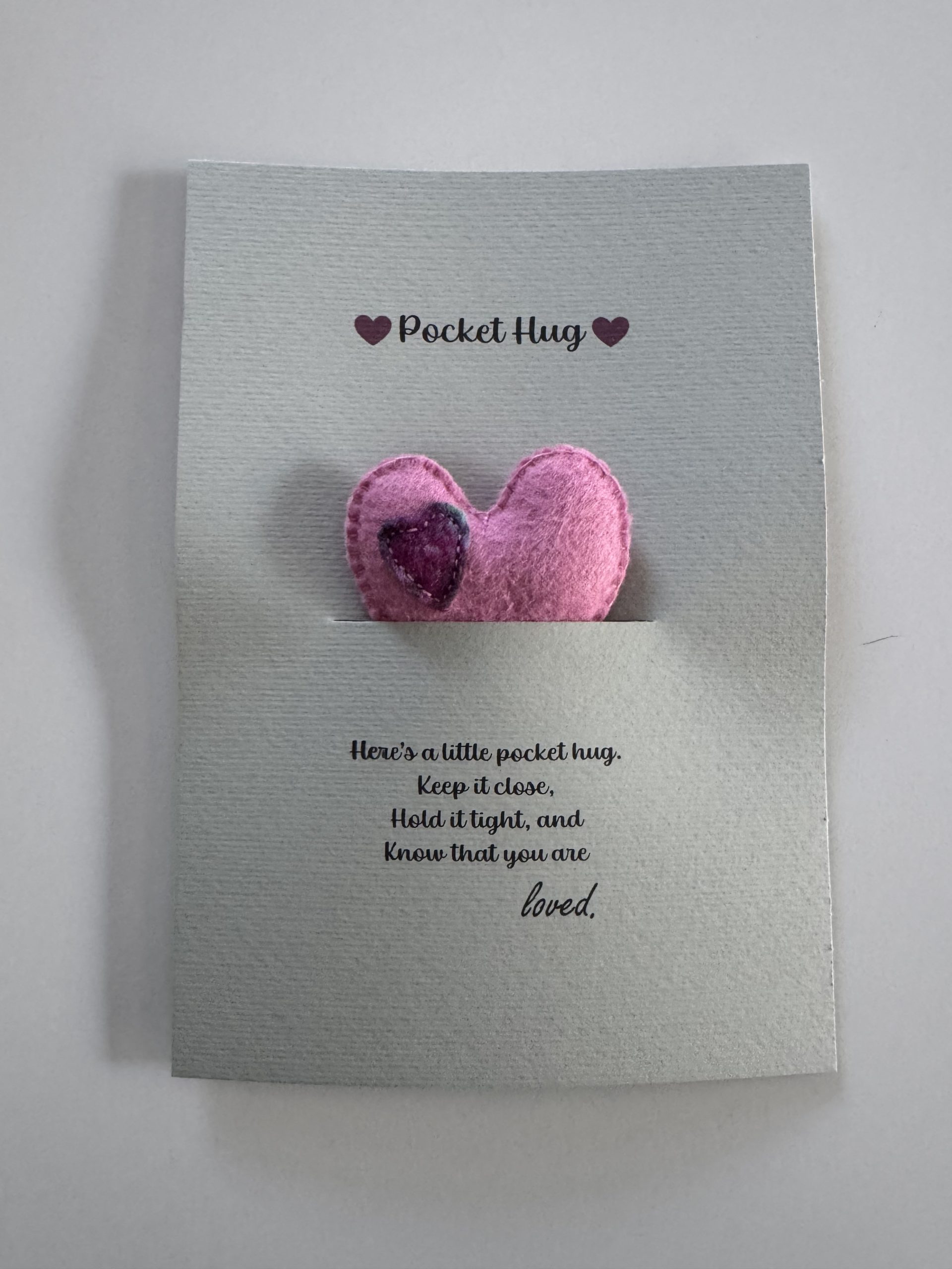 Handmade Felt Pocket Hug - 5 variations - Image 3
