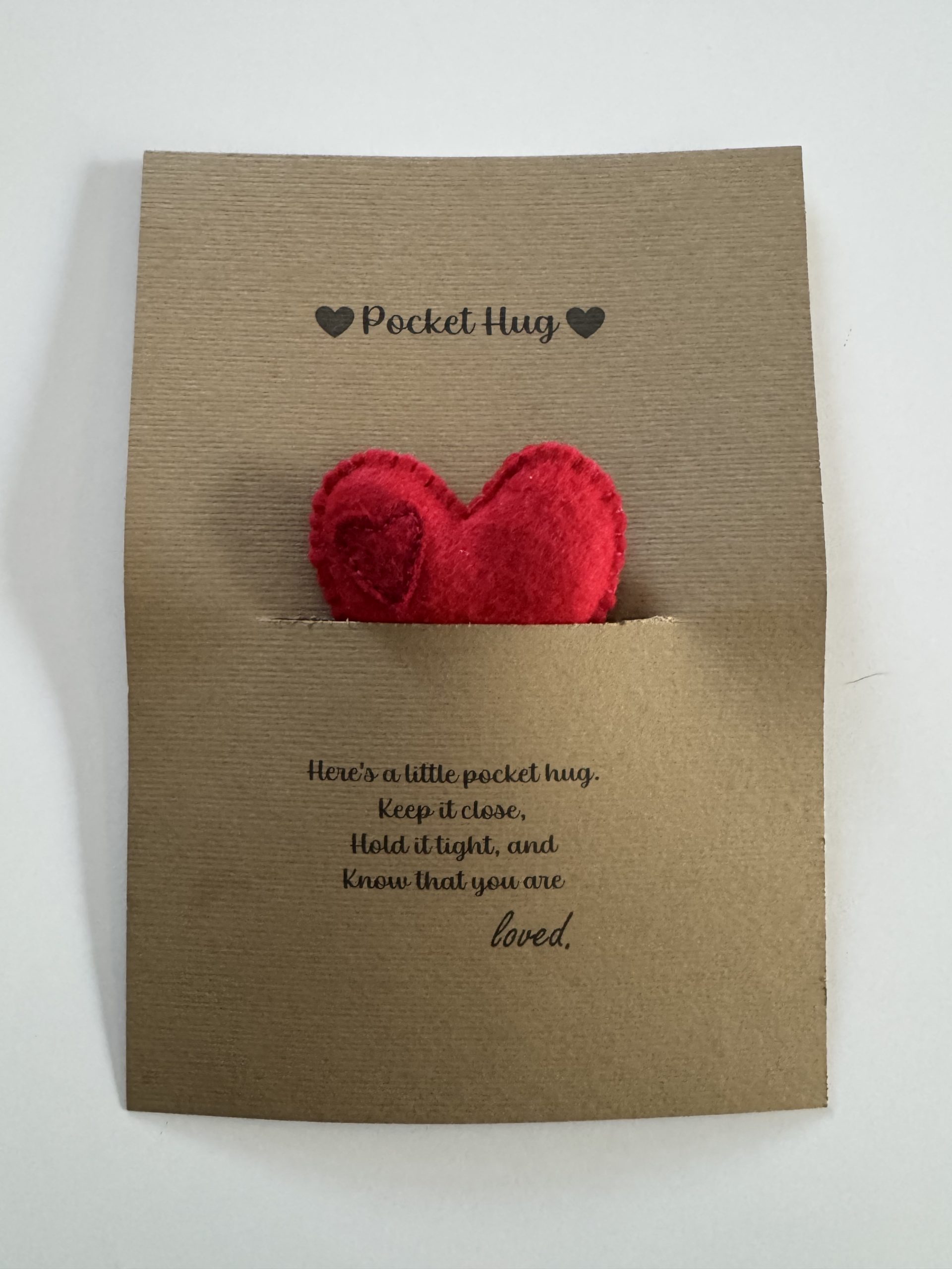 Handmade Felt Pocket Hug - 5 variations - Image 2