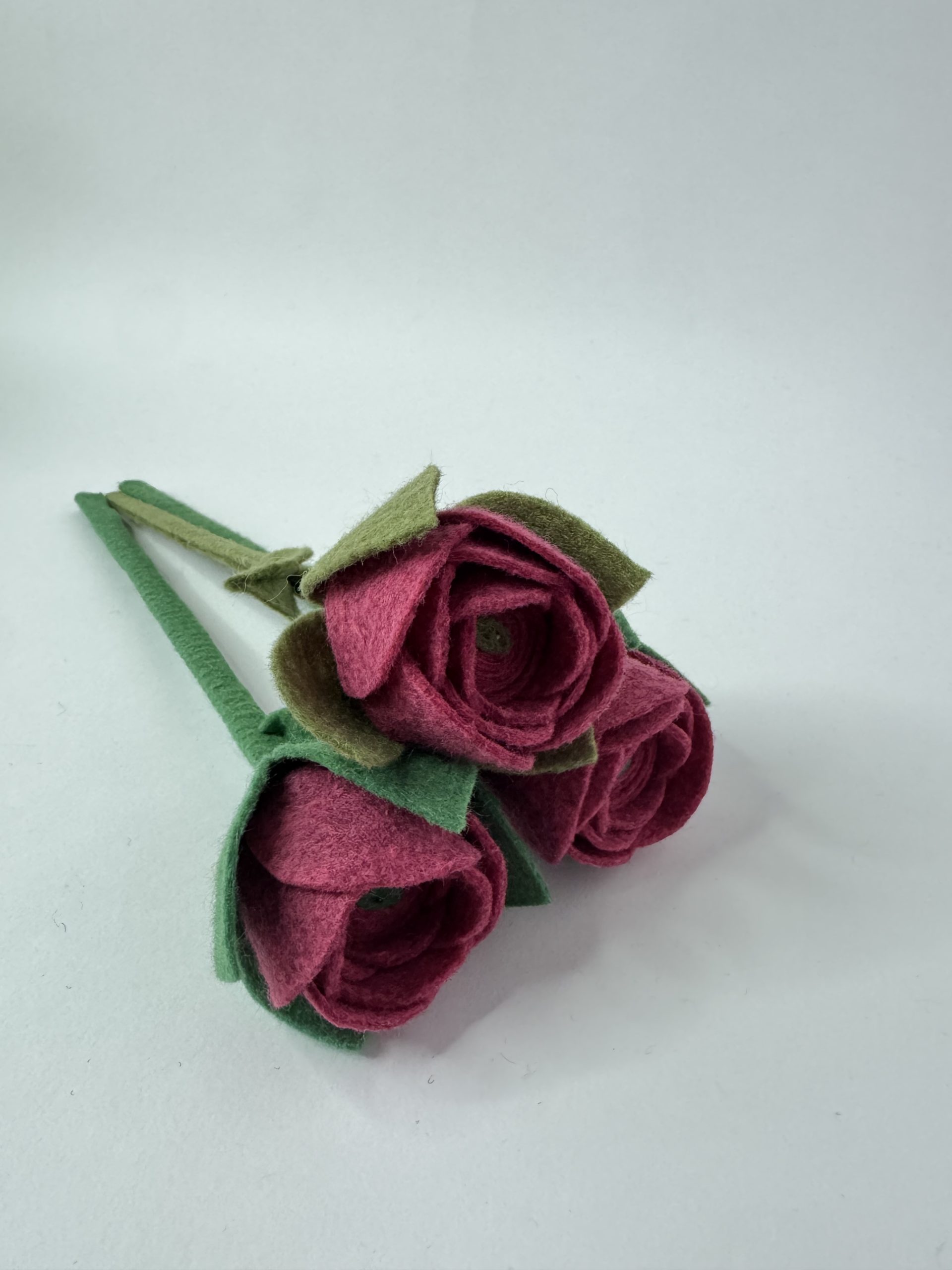 Handmade Felt Rose - 8 colours - Image 23