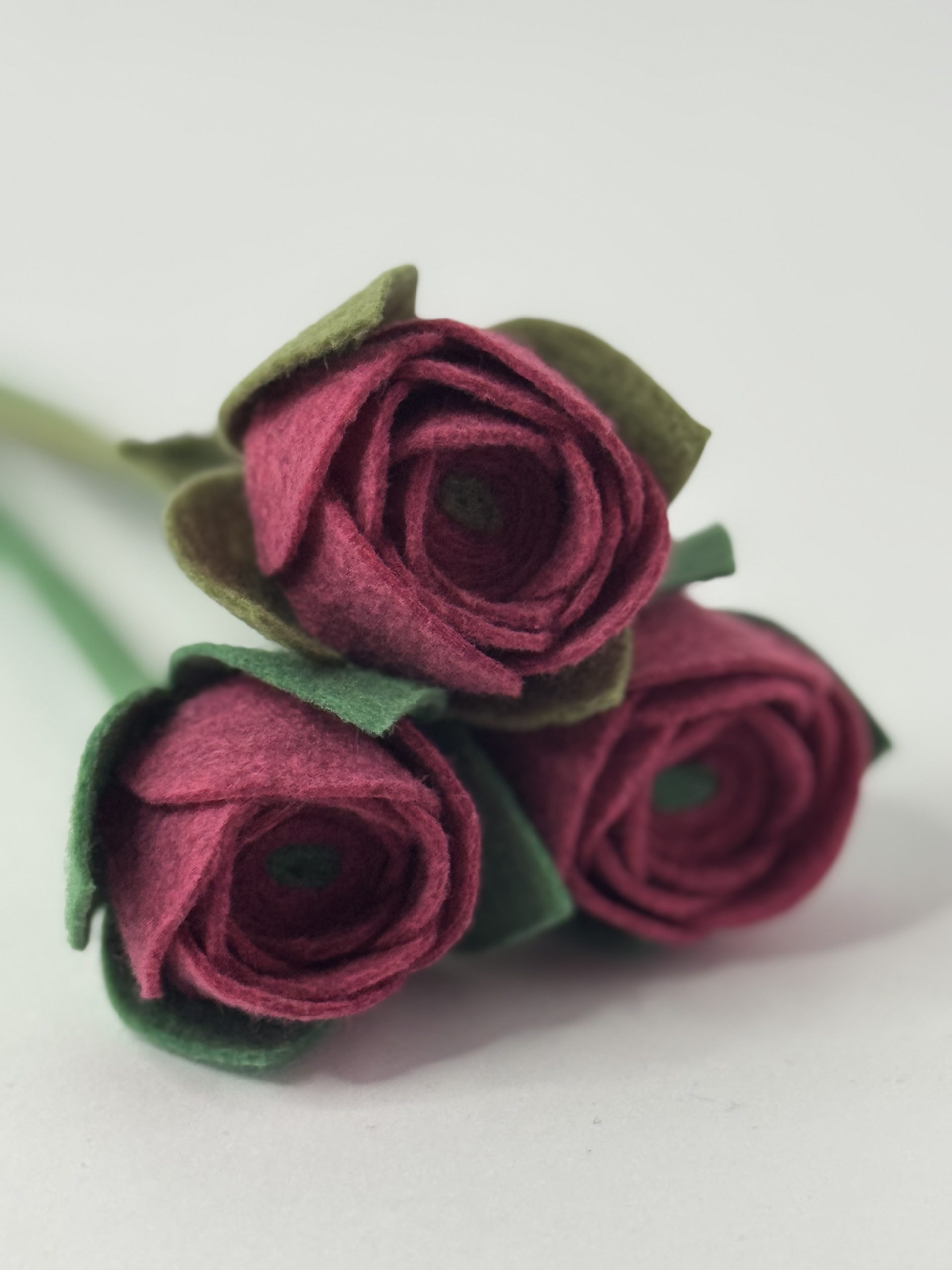 Handmade Felt Rose - 8 colours - Image 24