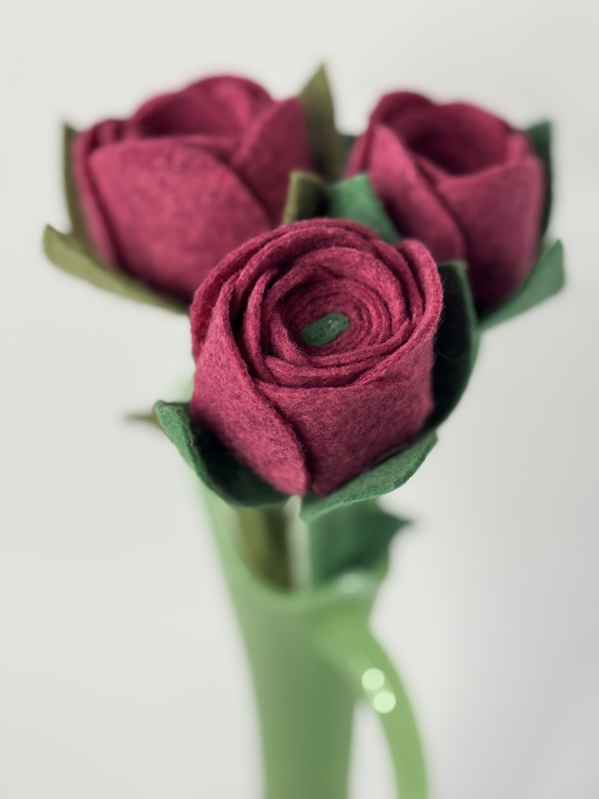 Handmade Felt Rose - 8 colours - Image 28