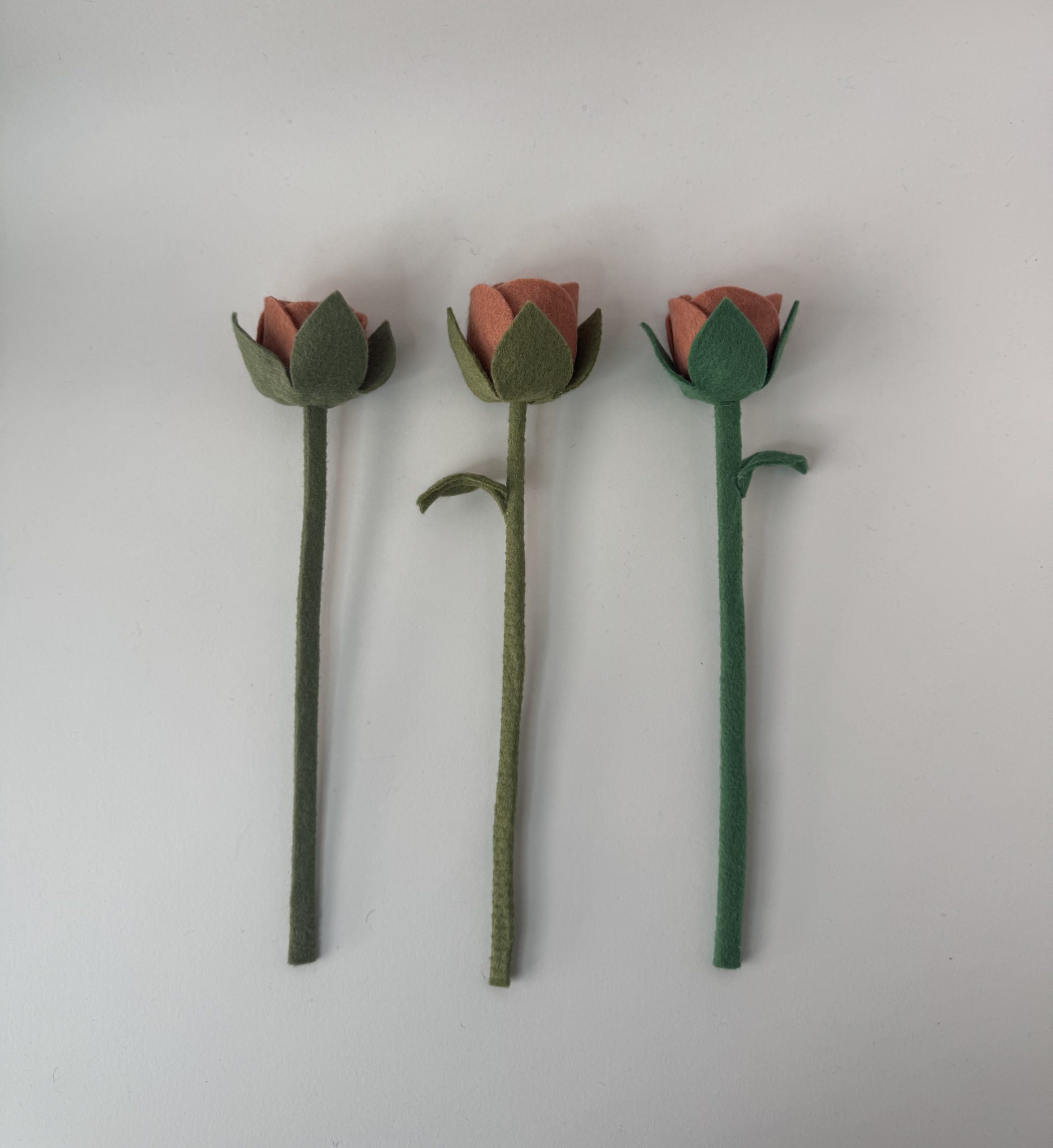 Handmade Felt Rose - 8 colours - Image 48