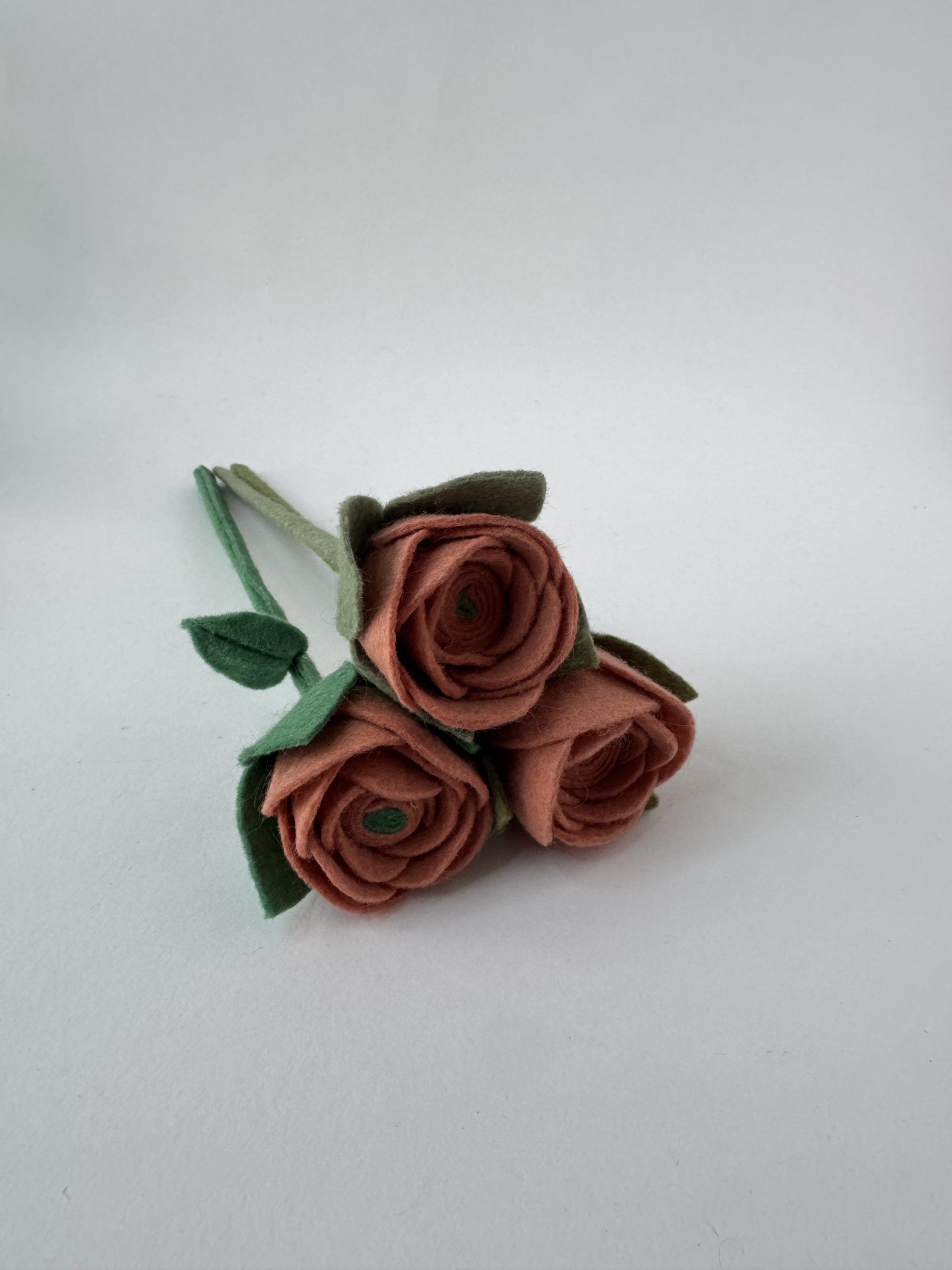 Handmade Felt Rose - 8 colours - Image 49