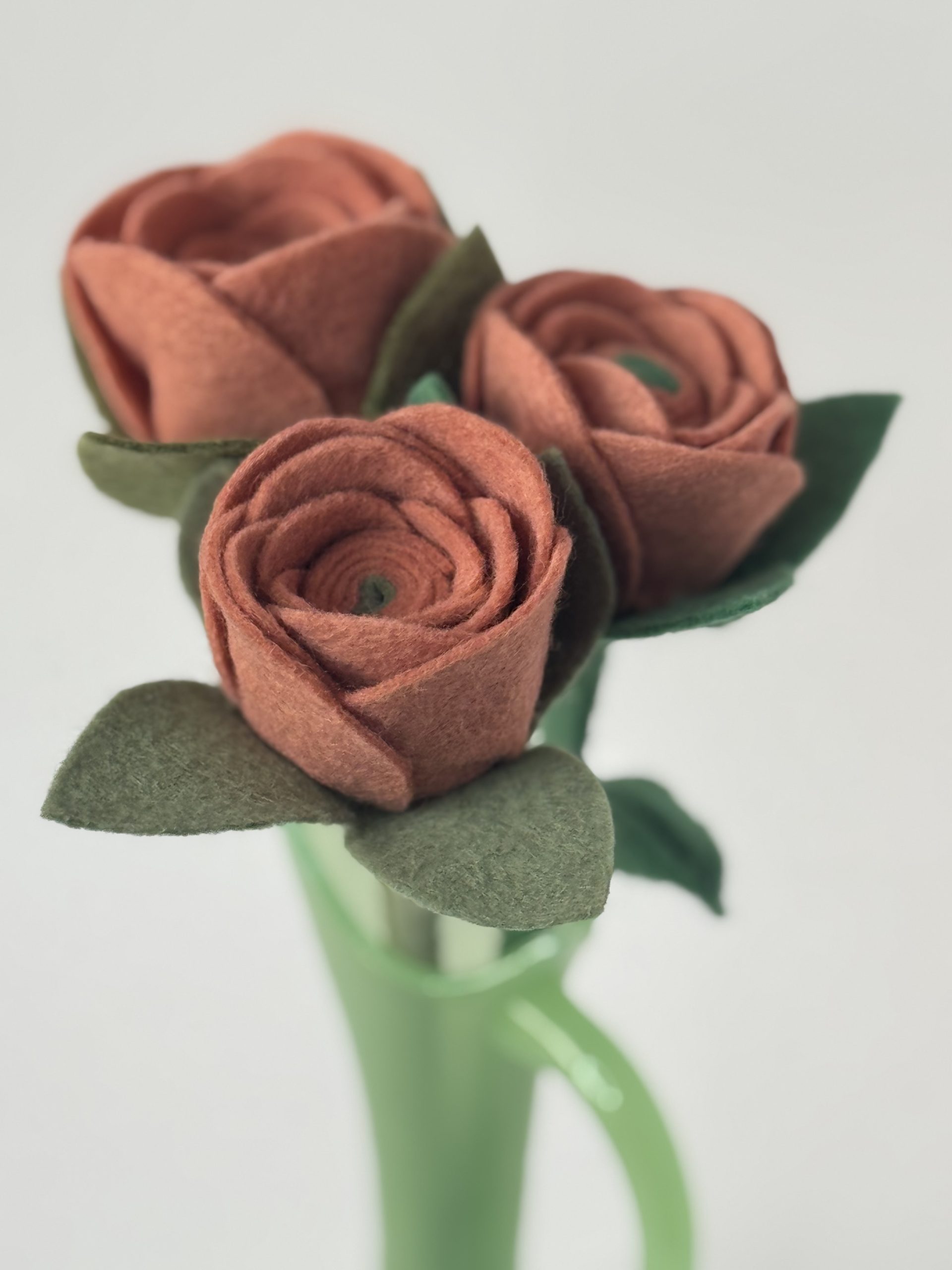 Handmade Felt Rose - 8 colours - Image 52