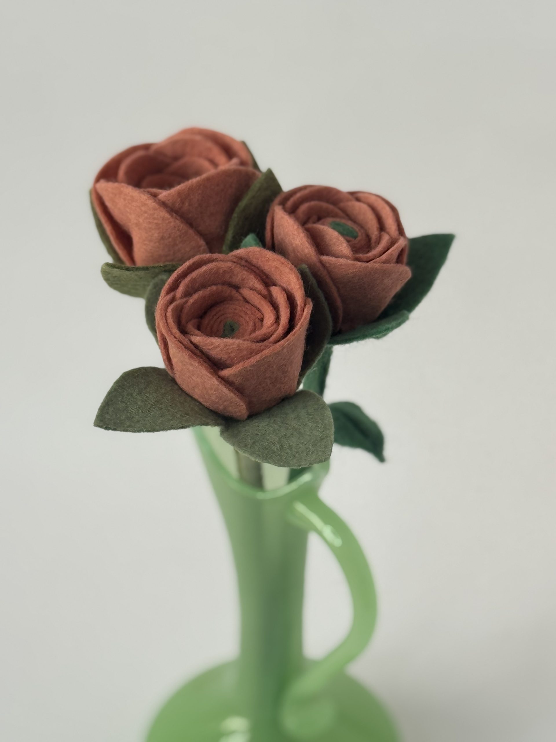 Handmade Felt Rose - 8 colours - Image 53