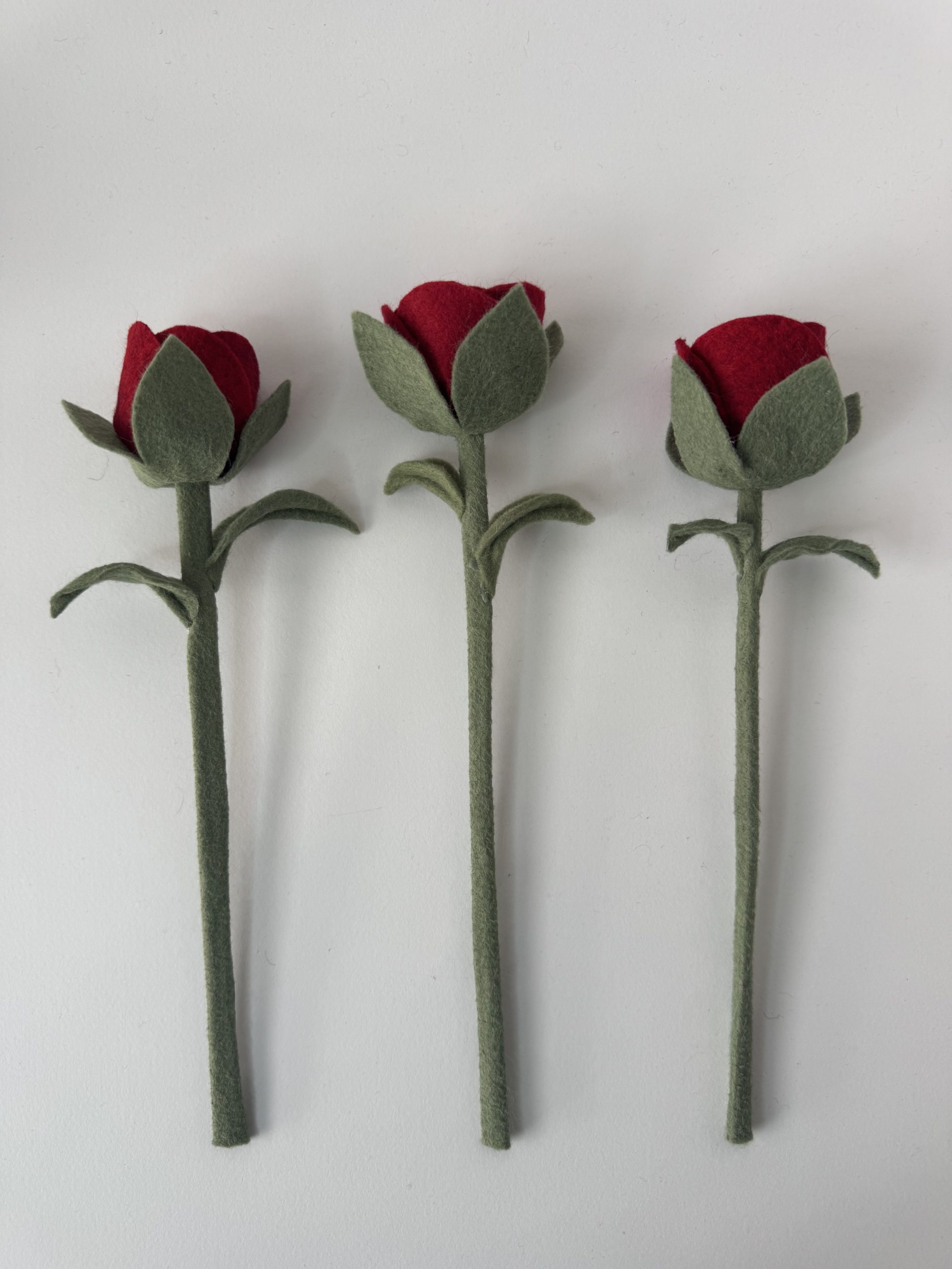 Handmade Felt Rose - 8 colours - Image 42