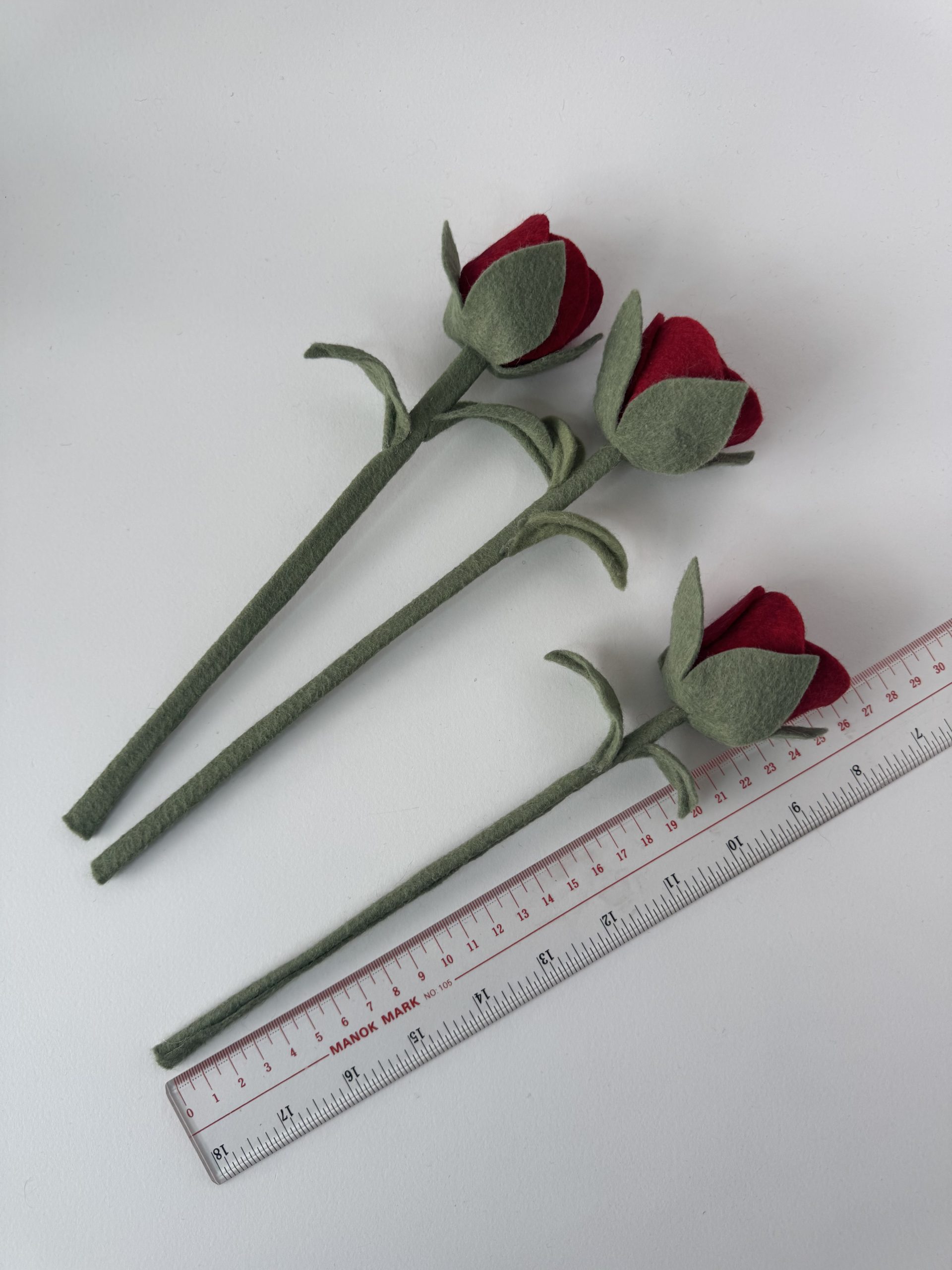 Handmade Felt Rose - 8 colours - Image 44