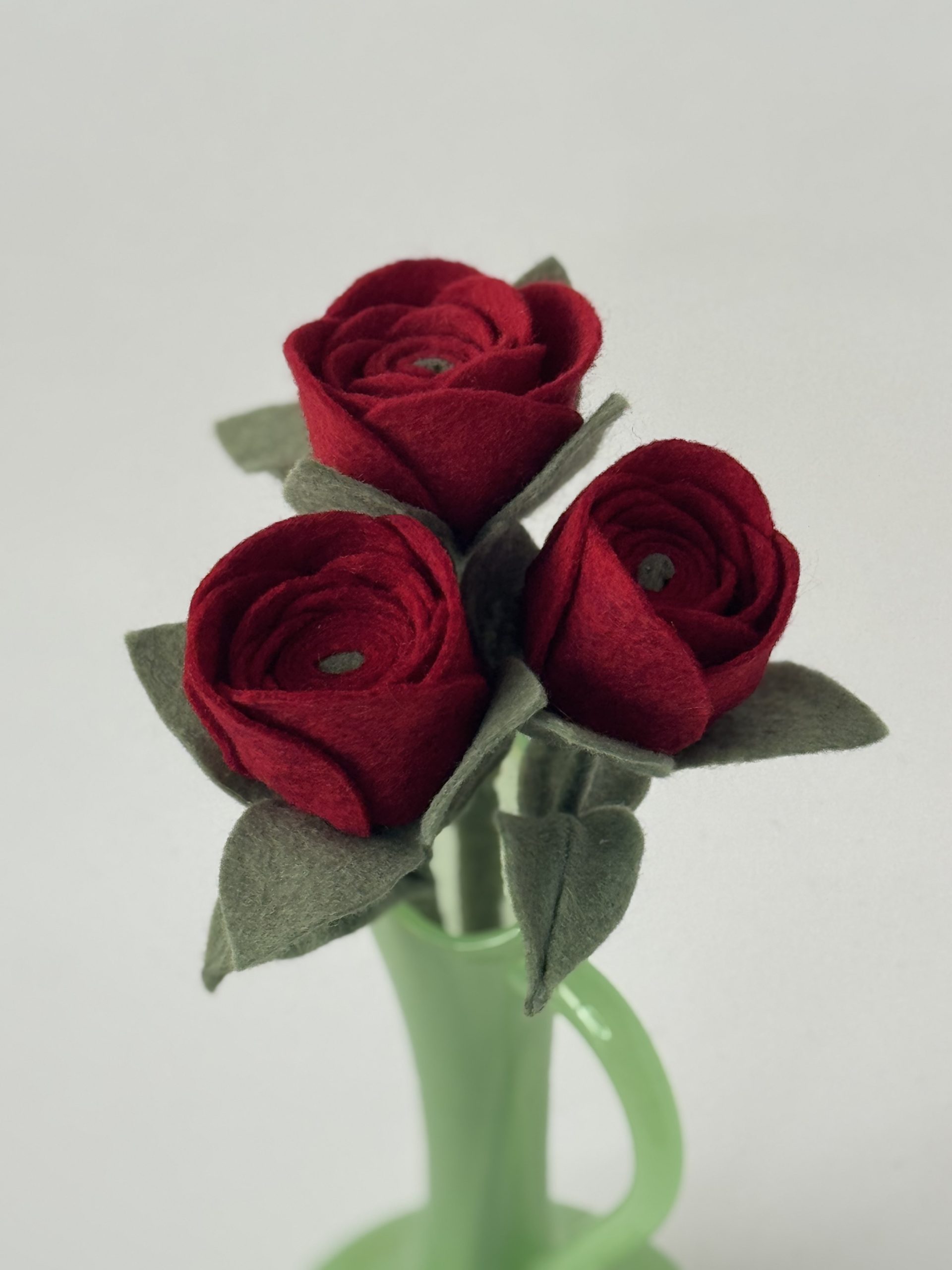 Handmade Felt Rose - 8 colours - Image 47