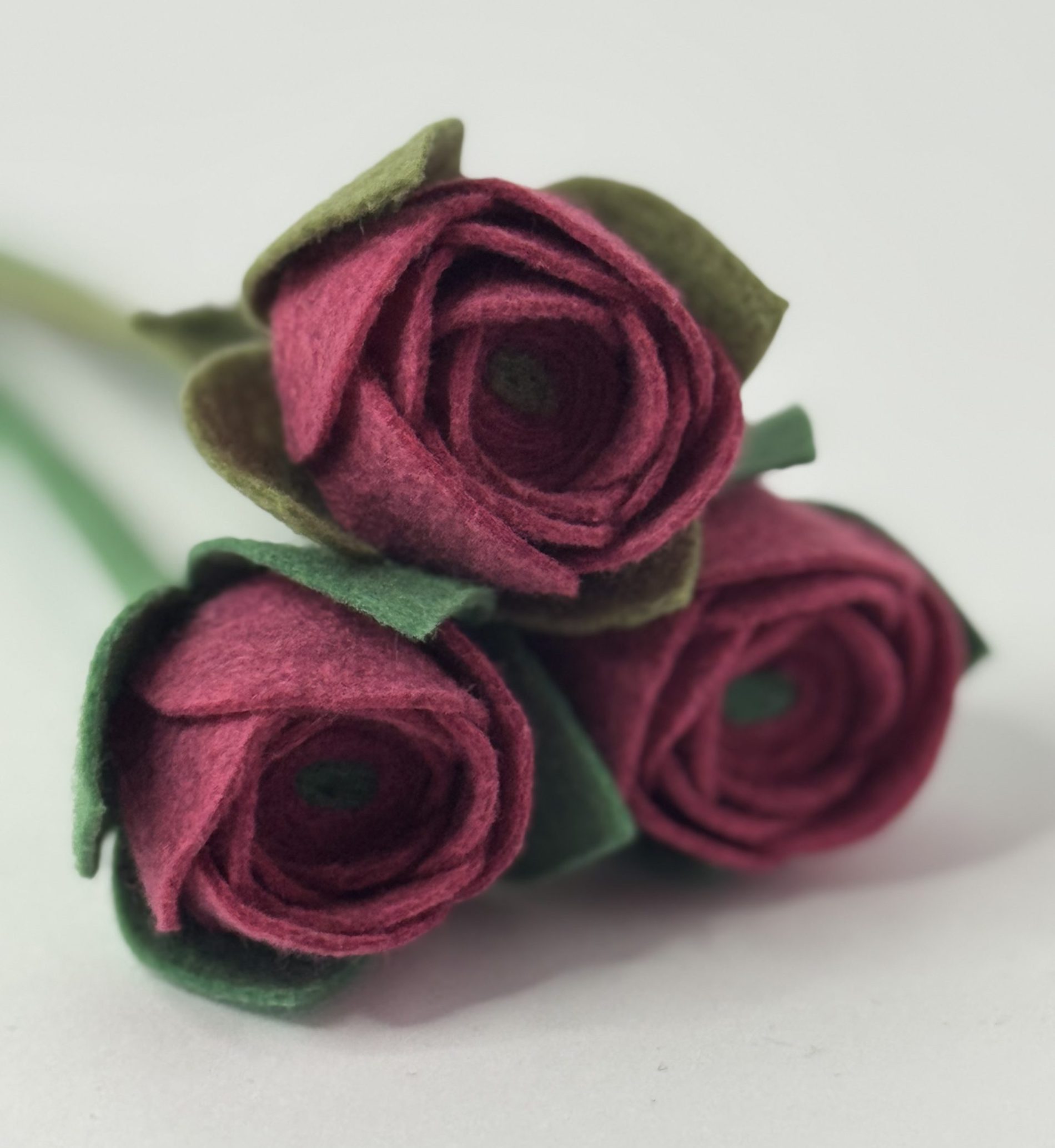 Handmade Felt Rose - 8 colours